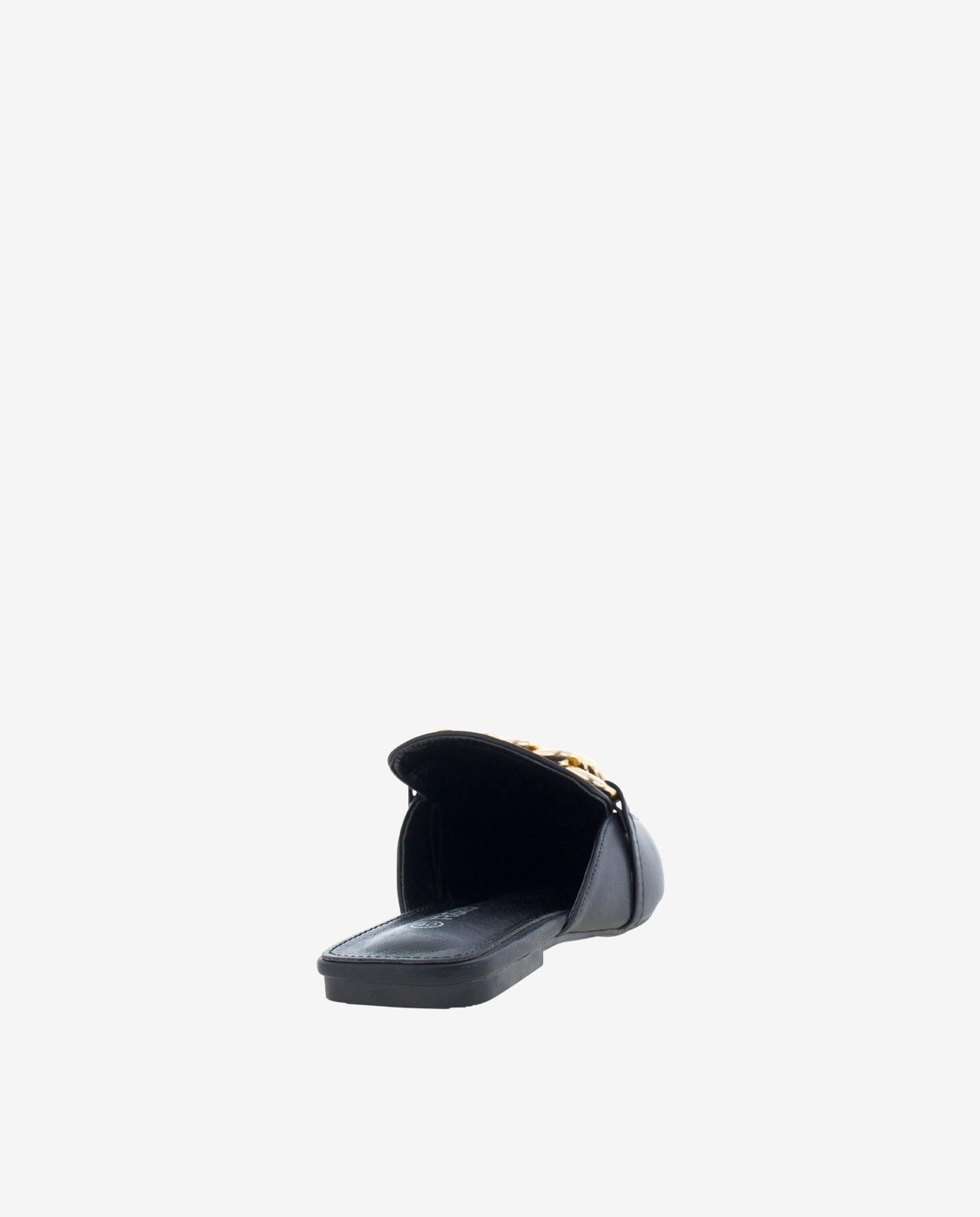 Black Closed-Toe Slippers