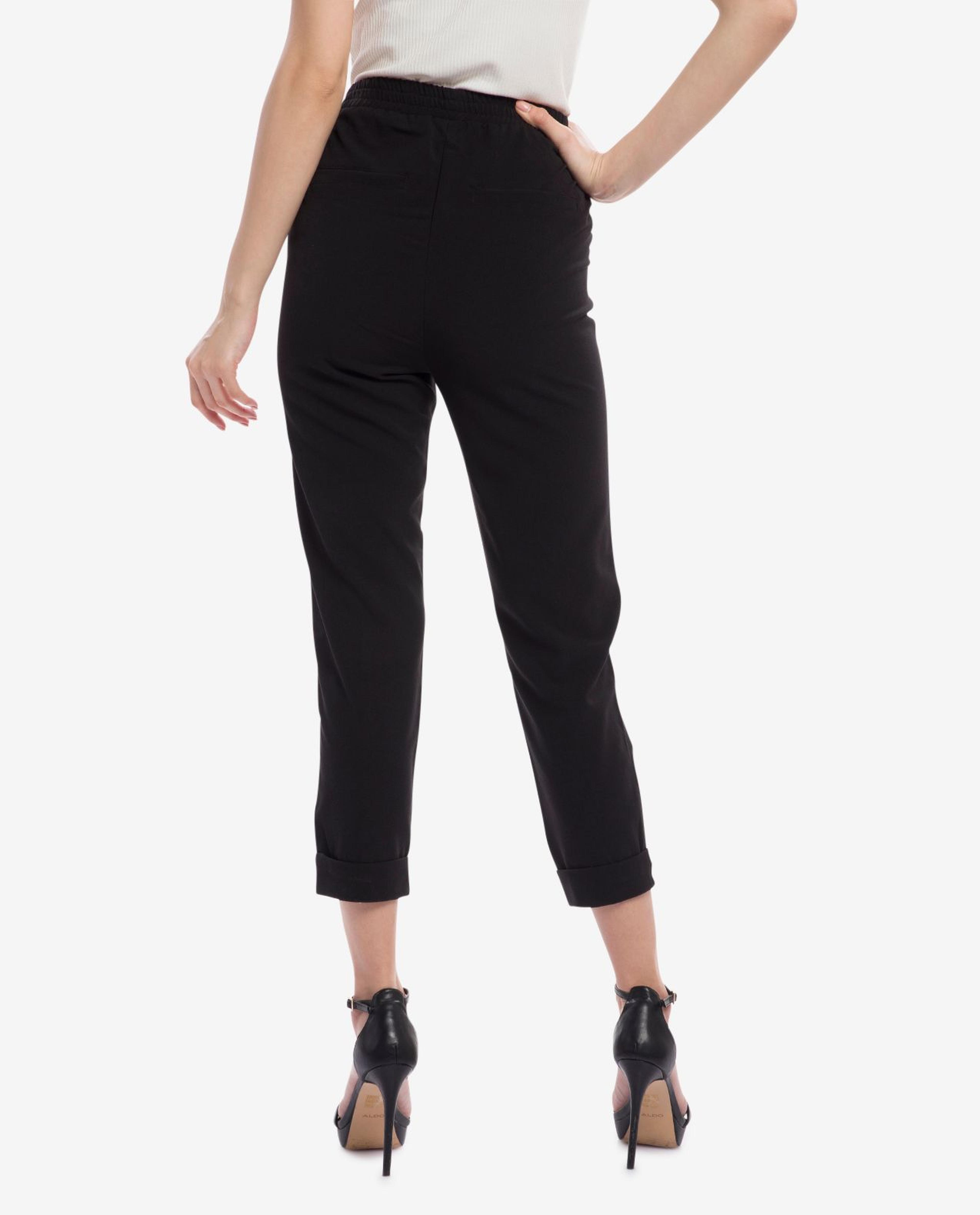Black Cropped Trousers