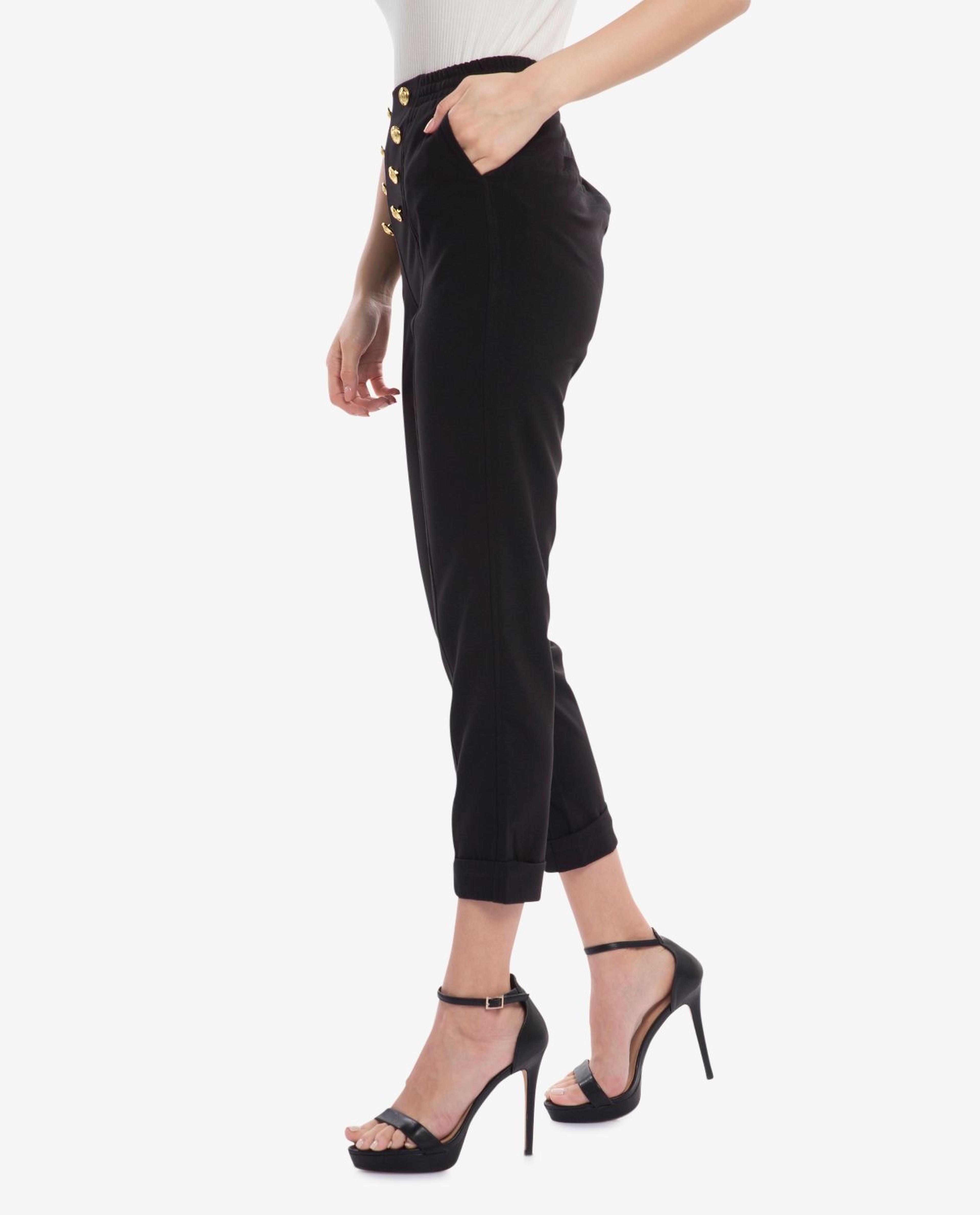 Black Cropped Trousers