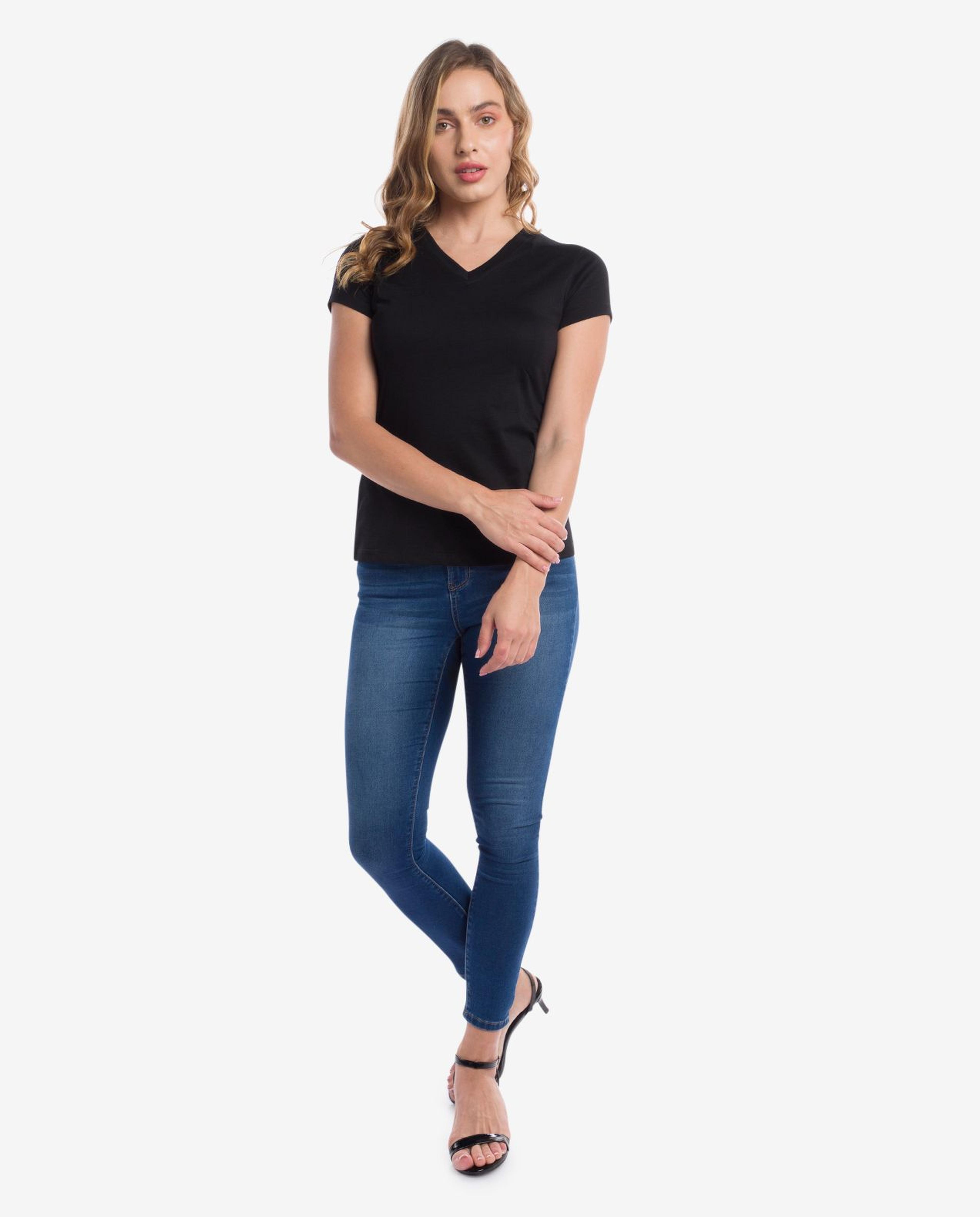 Black V-Neck T-Shirt