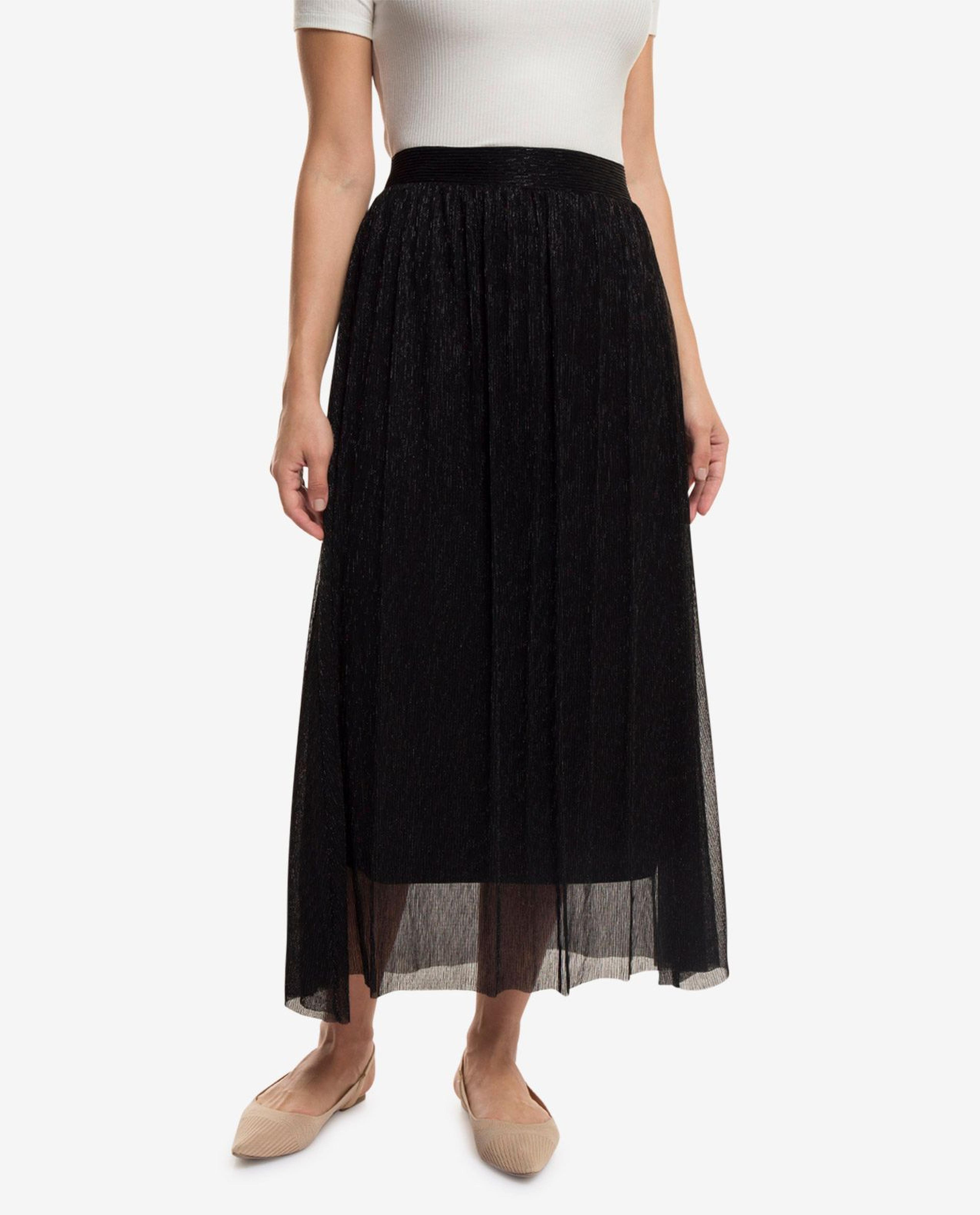 Black Pleated Skirt