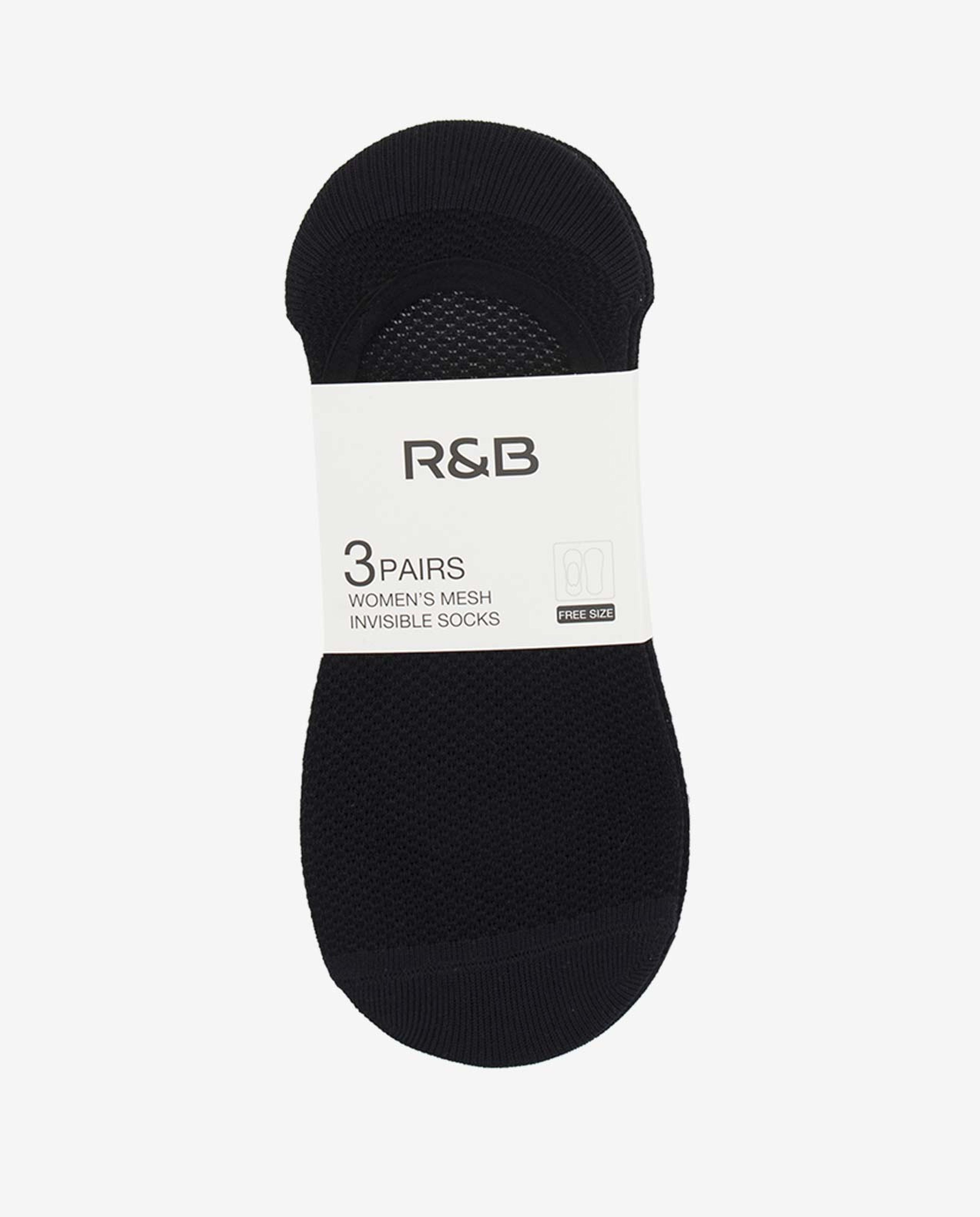 Black 3In1  Socks