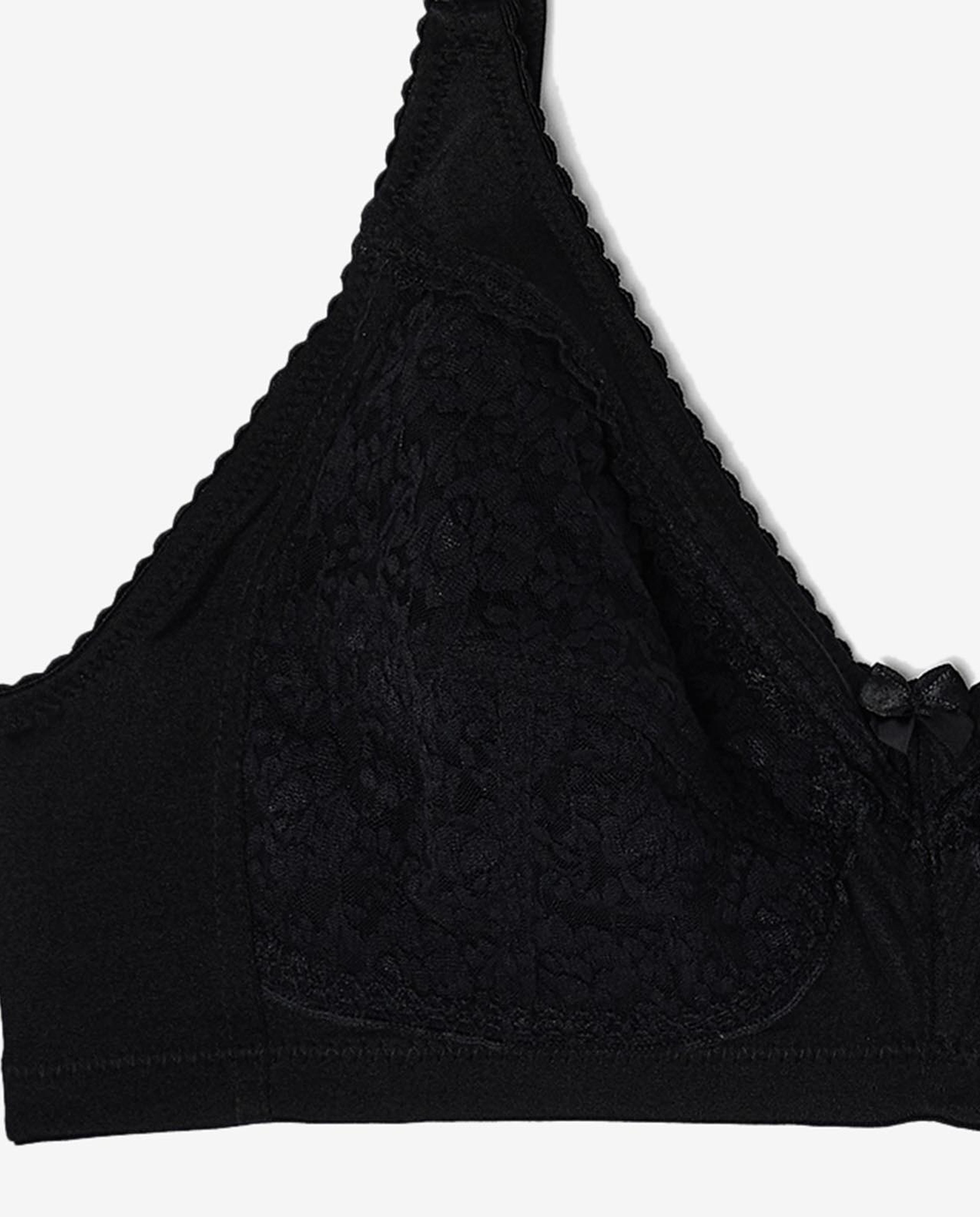 Black Lace Bra