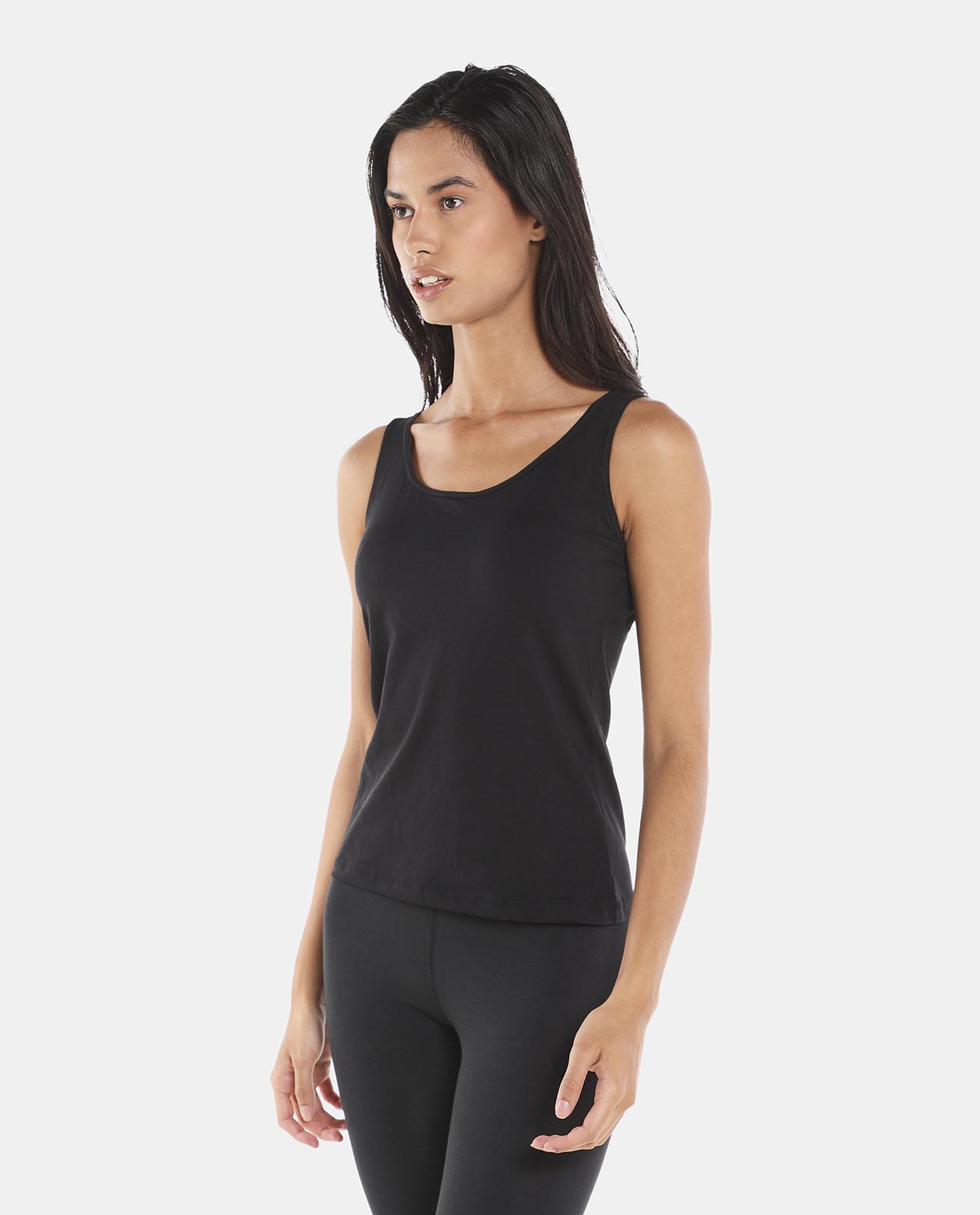 Black Ribbed Crop Tank Top