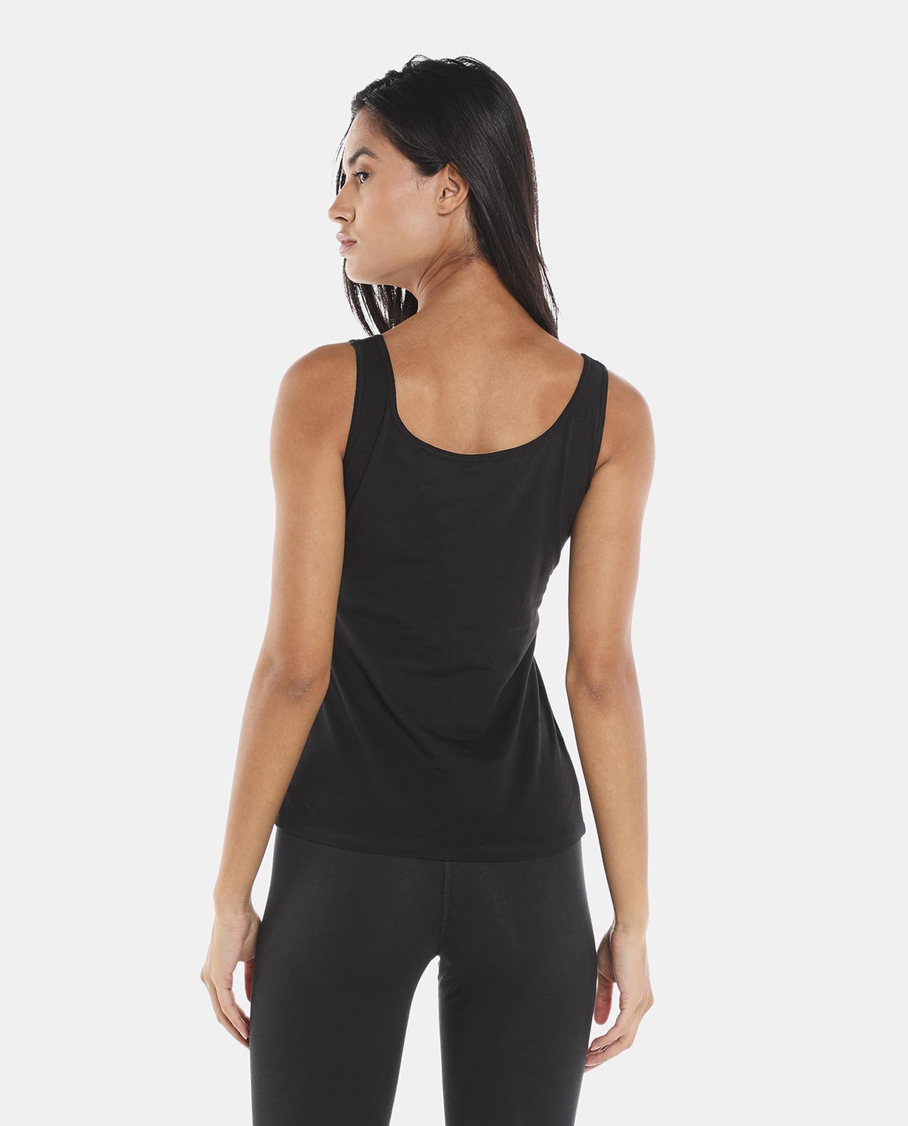 Black Ribbed Crop Tank Top