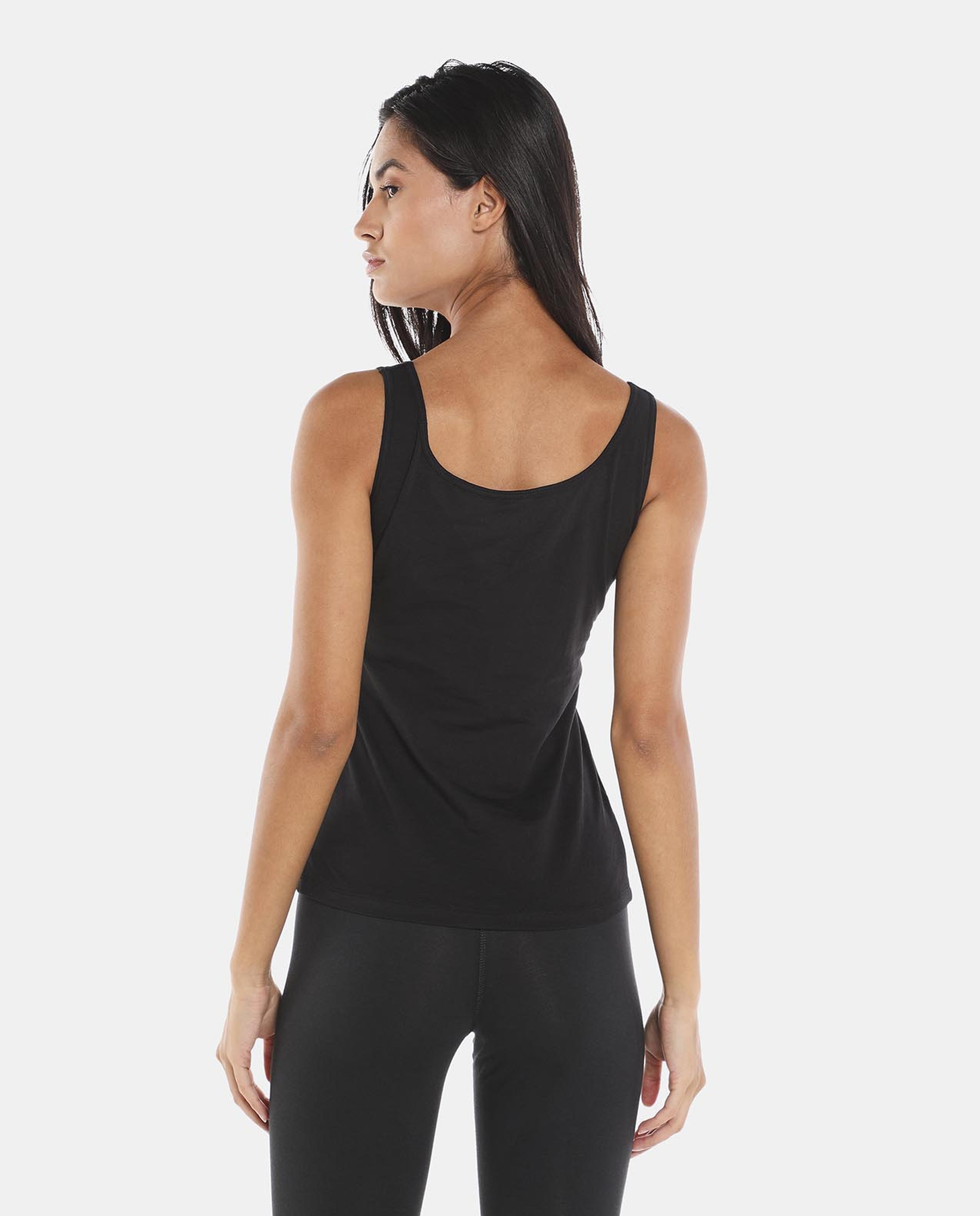 Black Ribbed Crop Tank Top