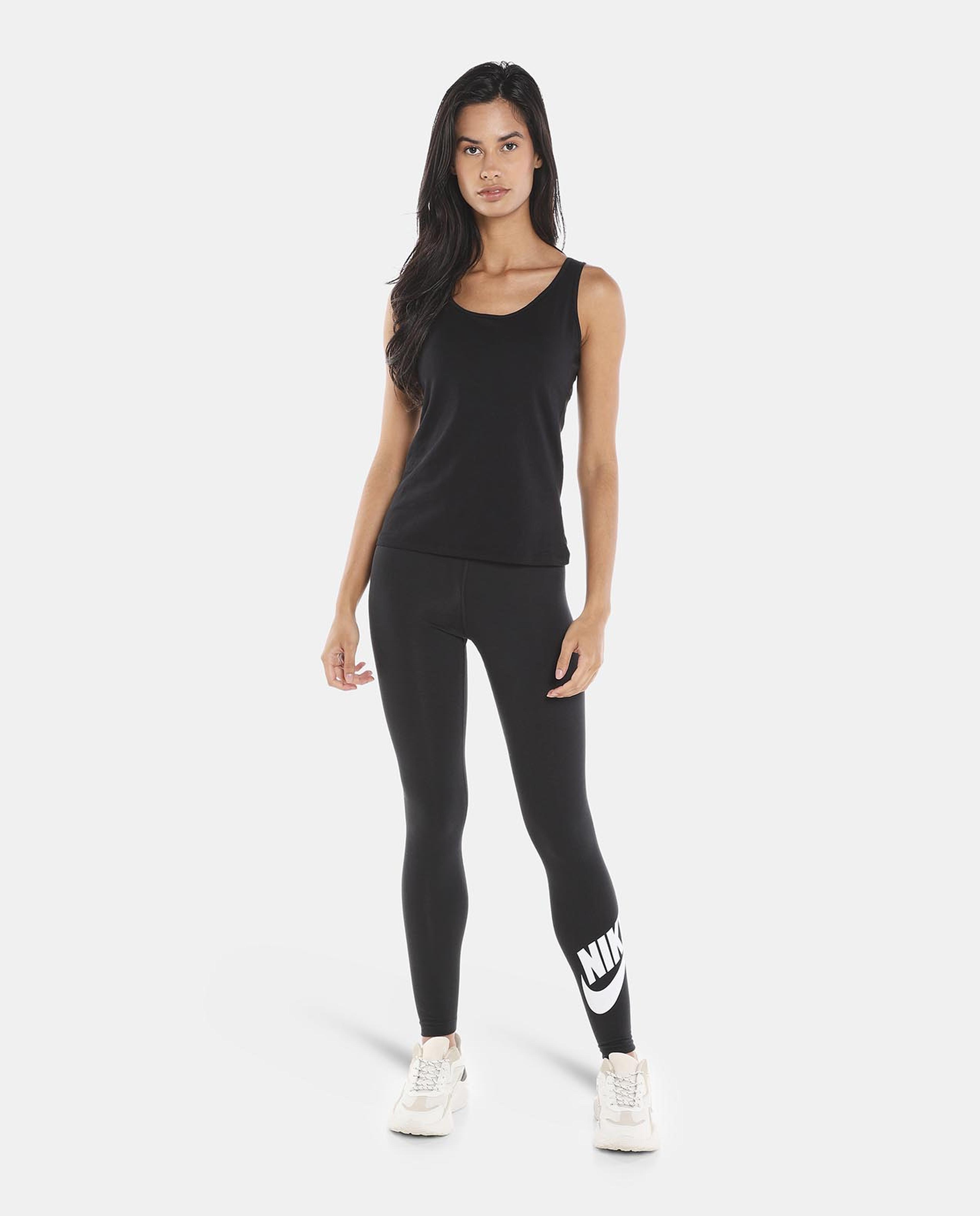 Black Ribbed Crop Tank Top