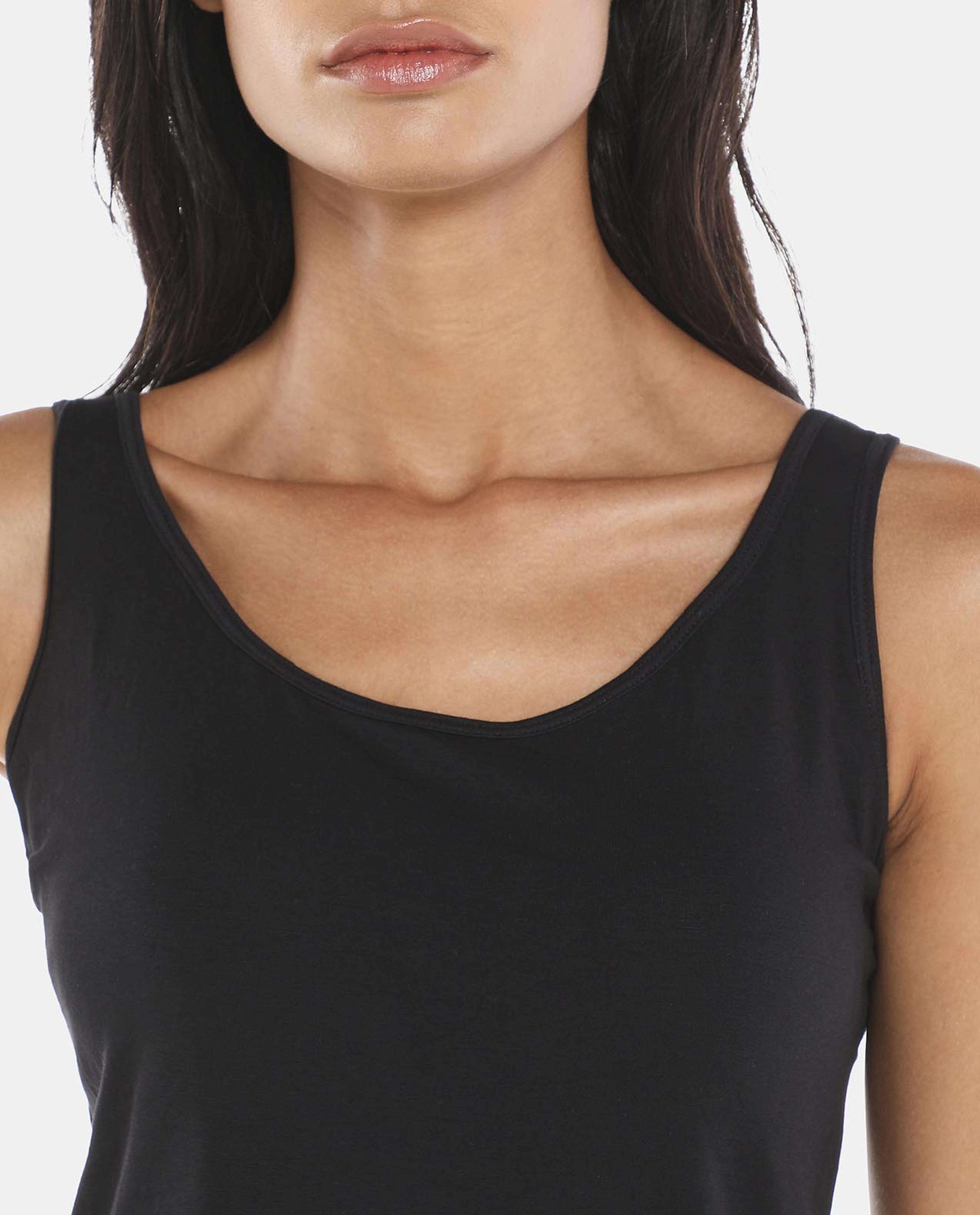 Black Ribbed Crop Tank Top