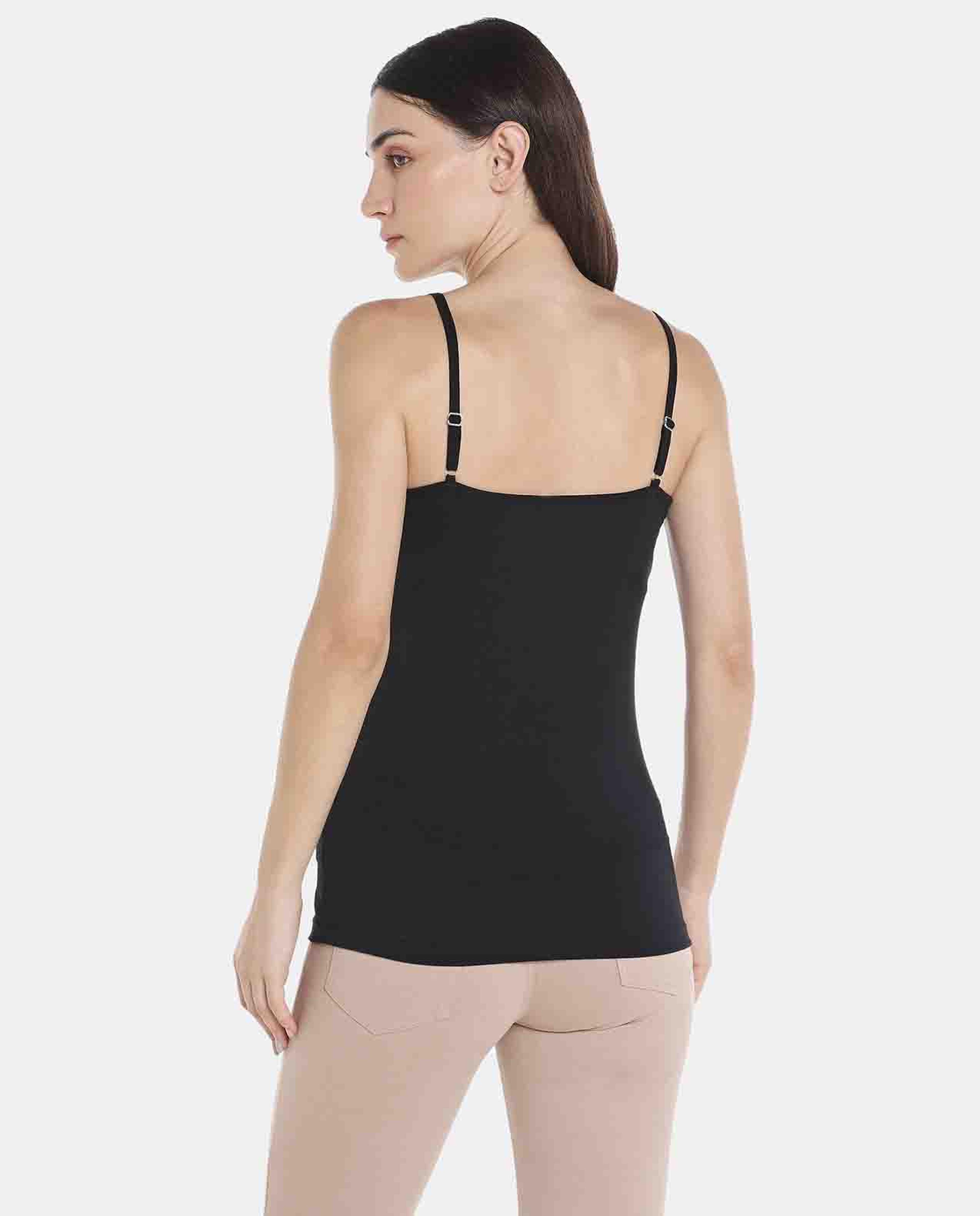 Black Cami Solid Top