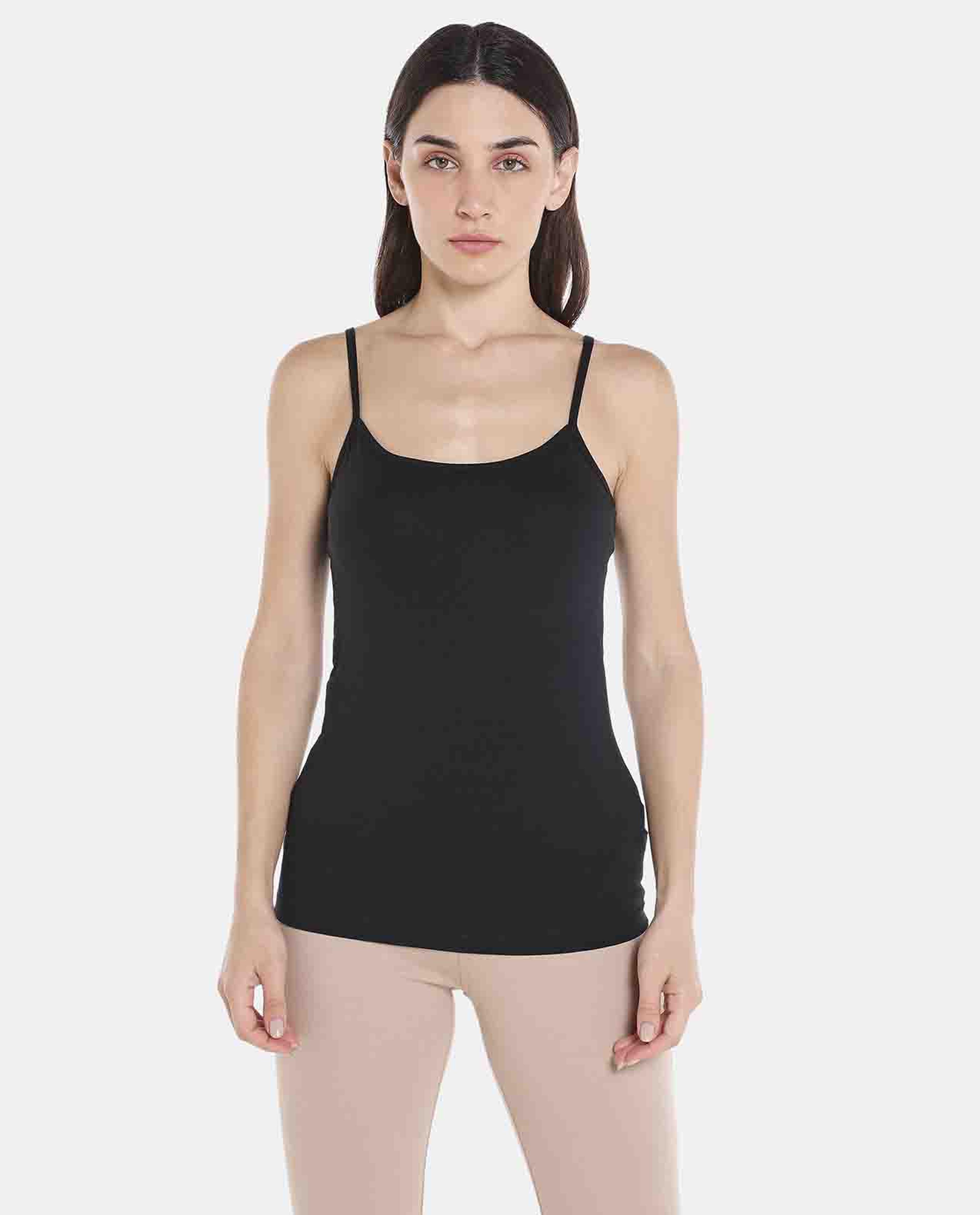 Black Cami Solid Top
