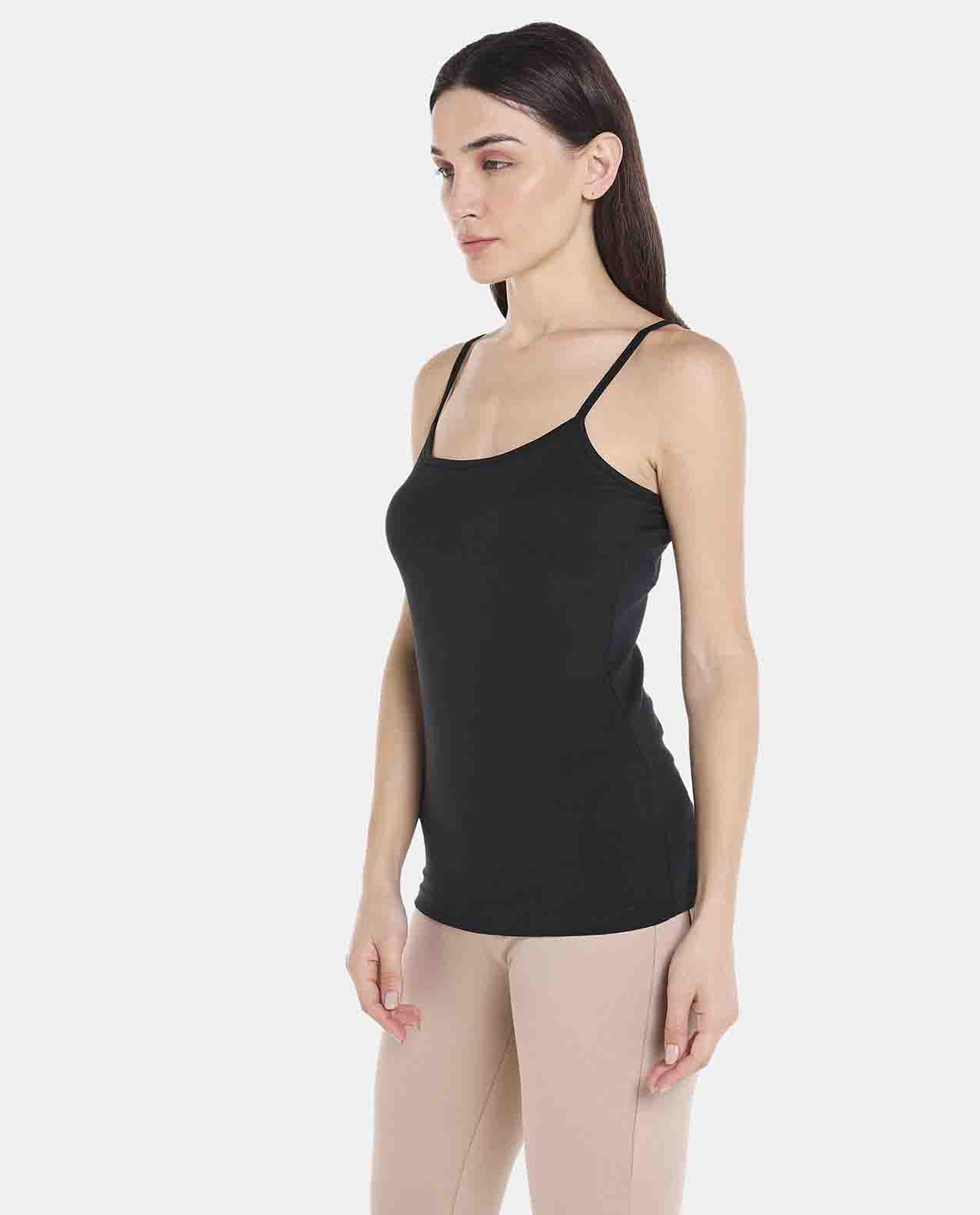 Black Cami Solid Top