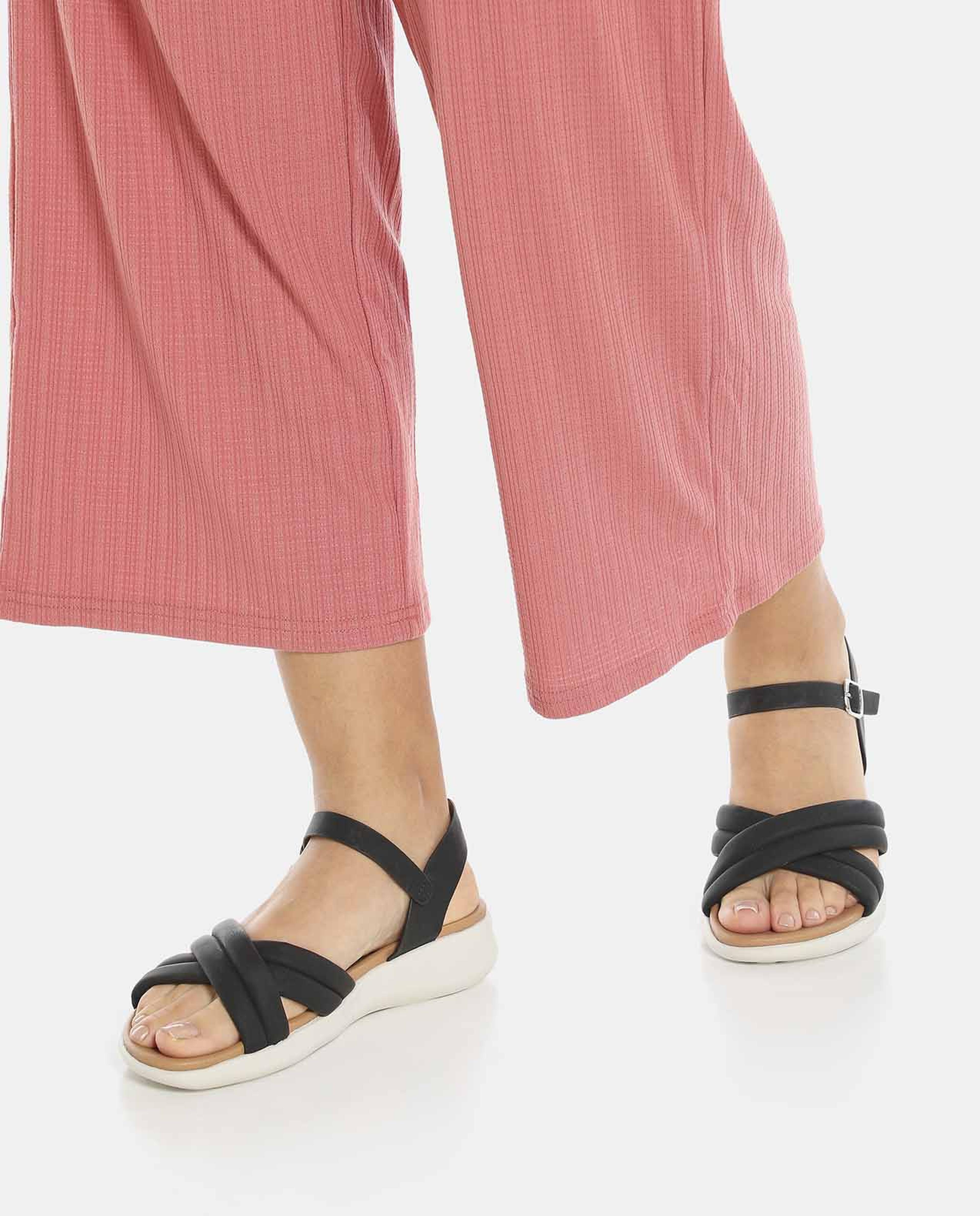 Black Comfort Sandals