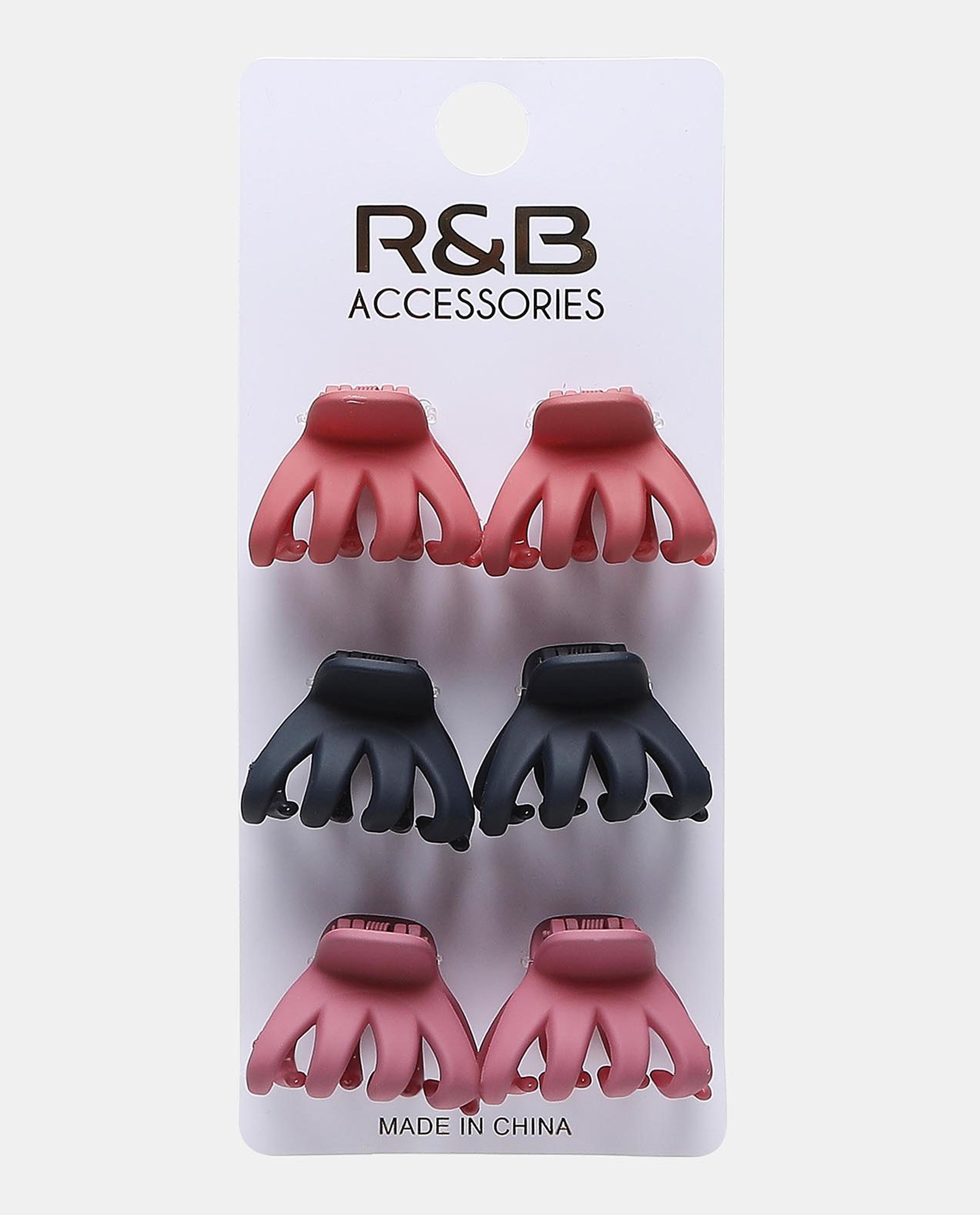 R&B Multicolored Pack of 6 Hair Clip