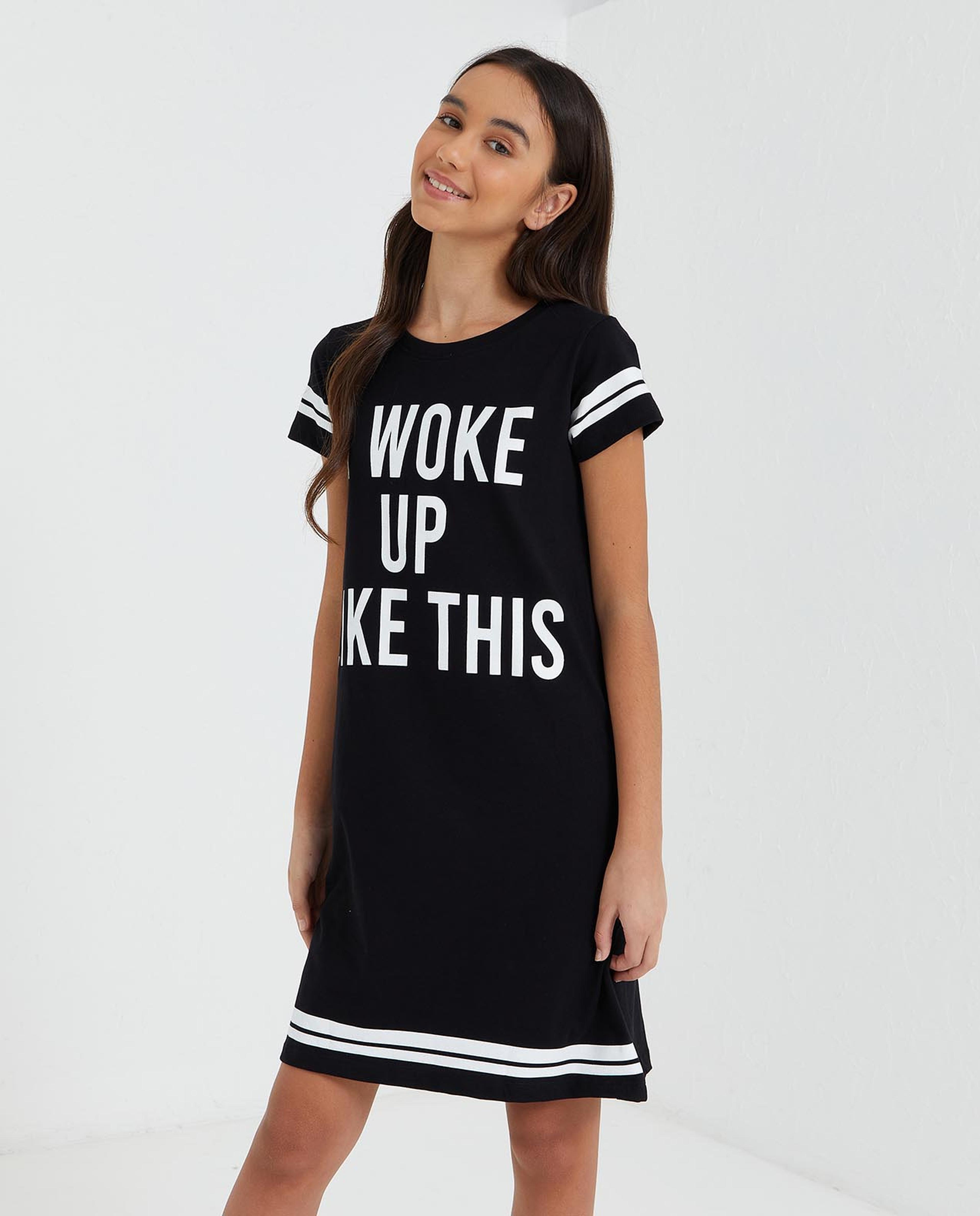 Black Night Dresses For Girls
