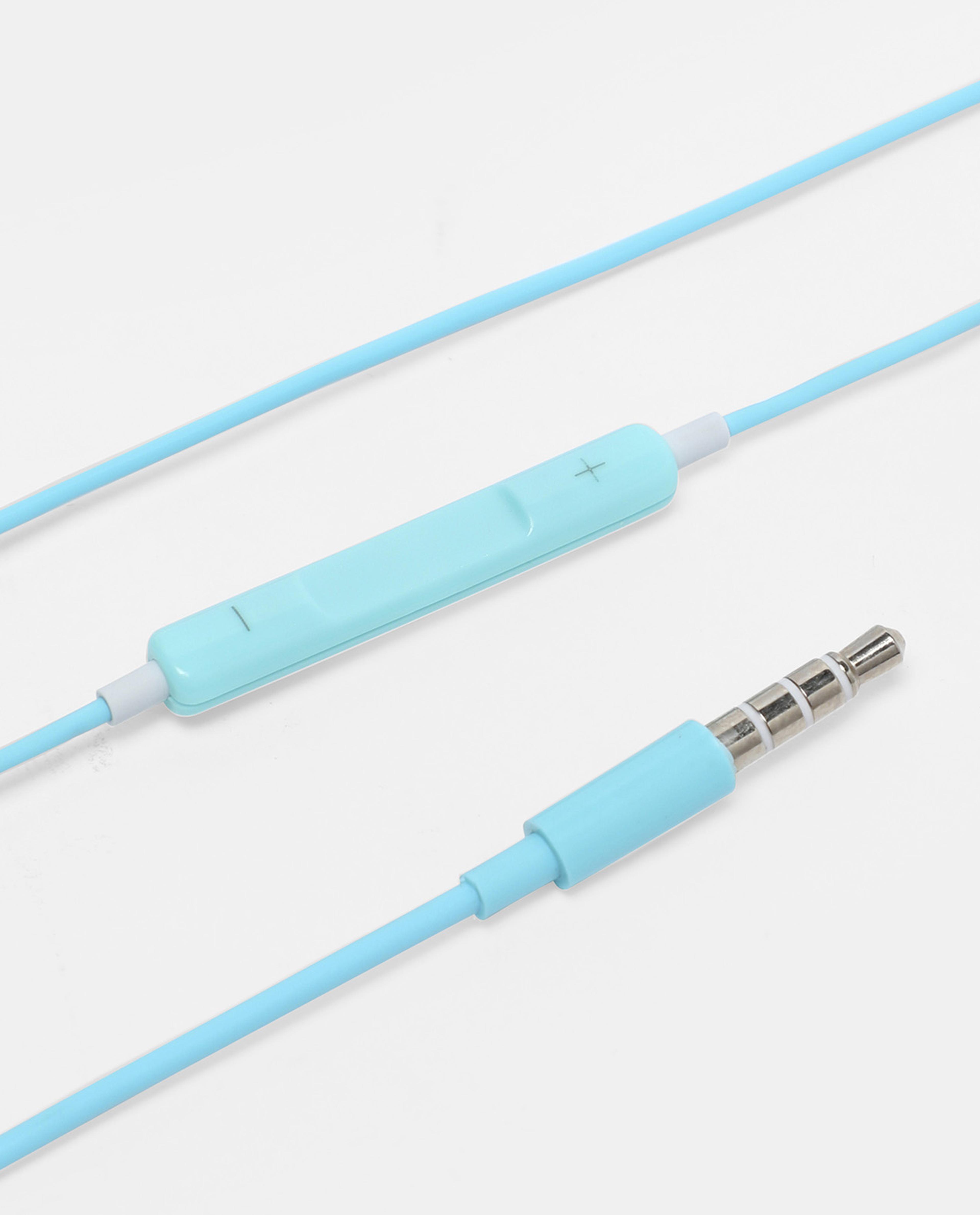 R&B Blue 3.5Mm Wired Headset