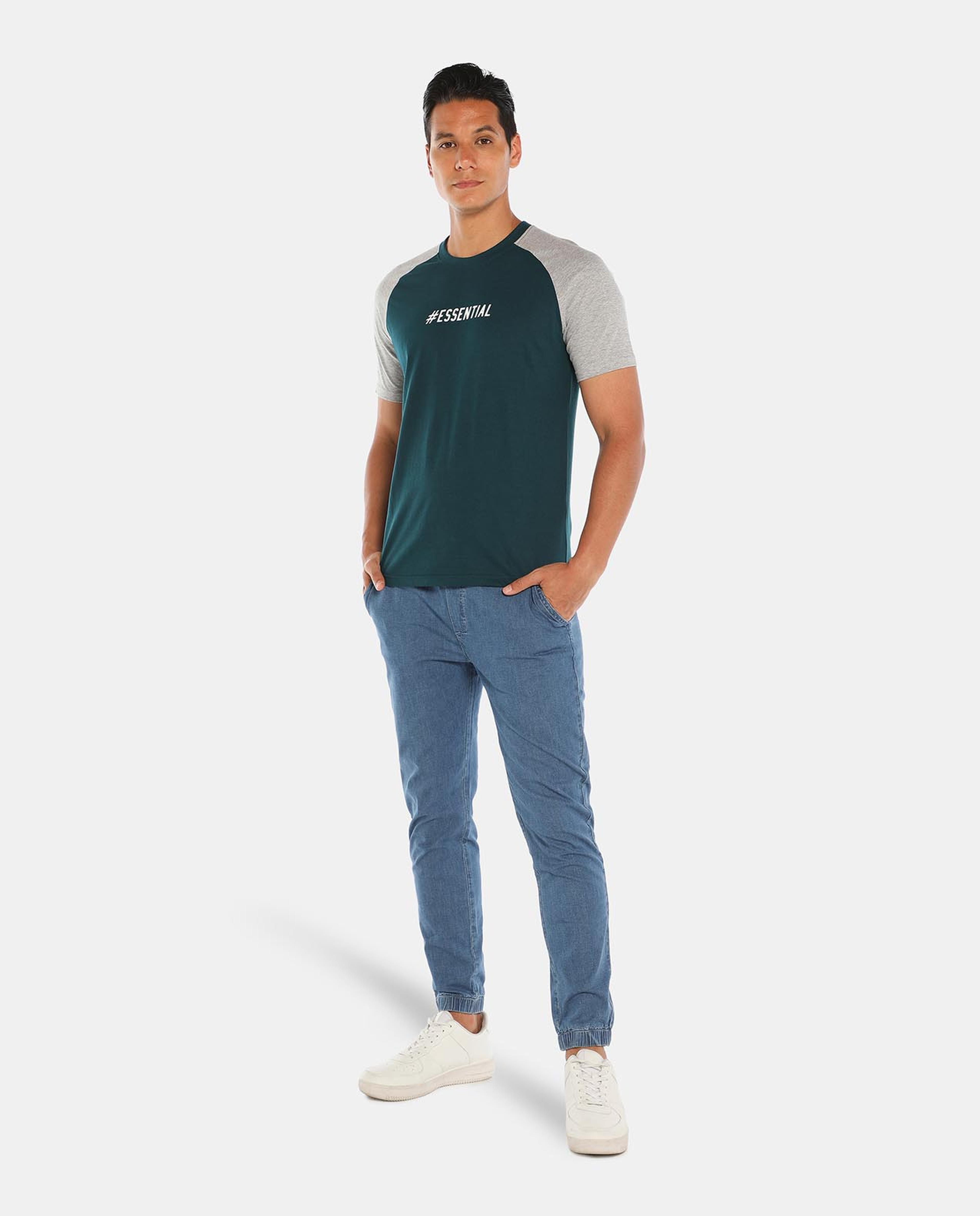 R&B Blue Denim Joggers