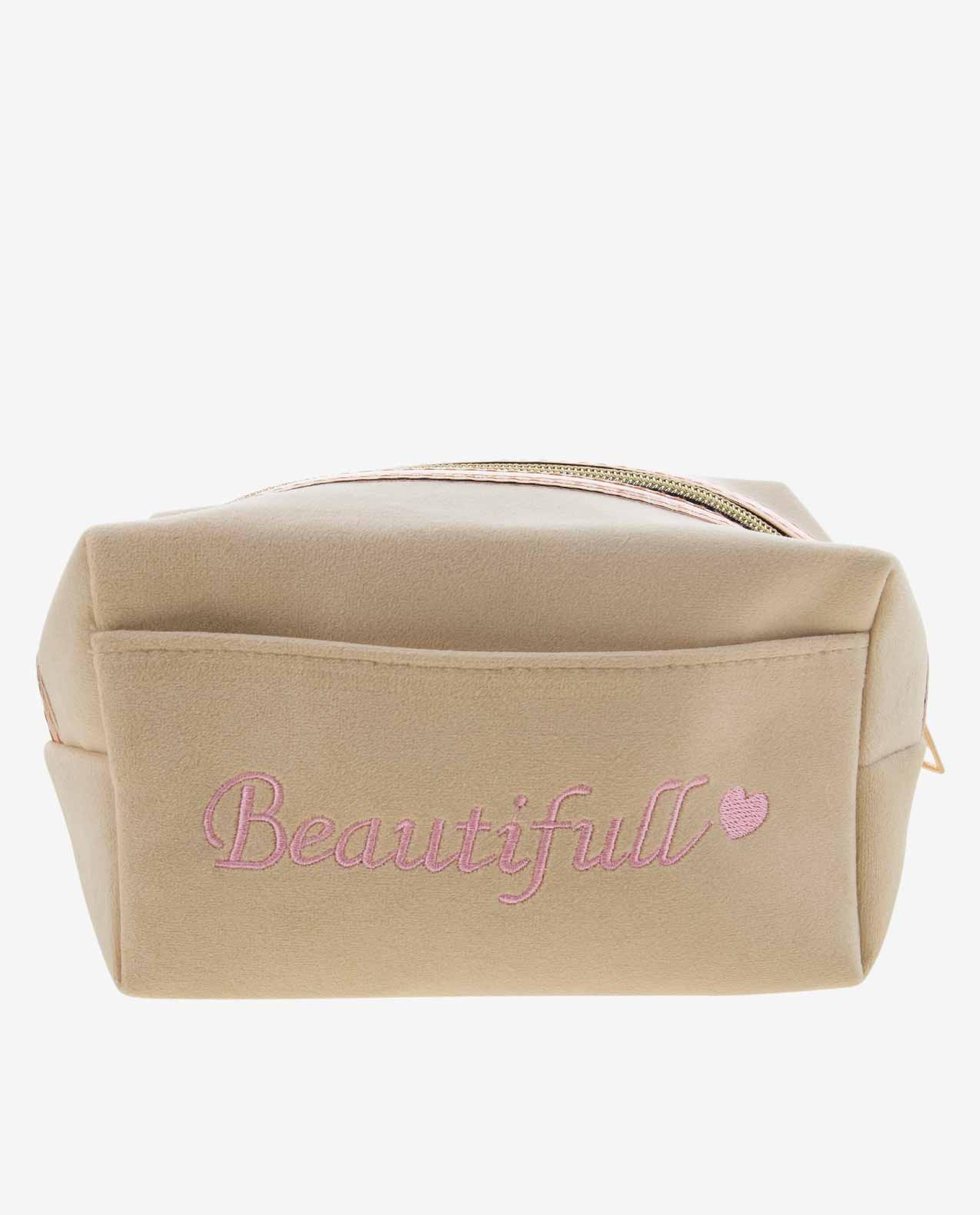 Beige PU Pouch