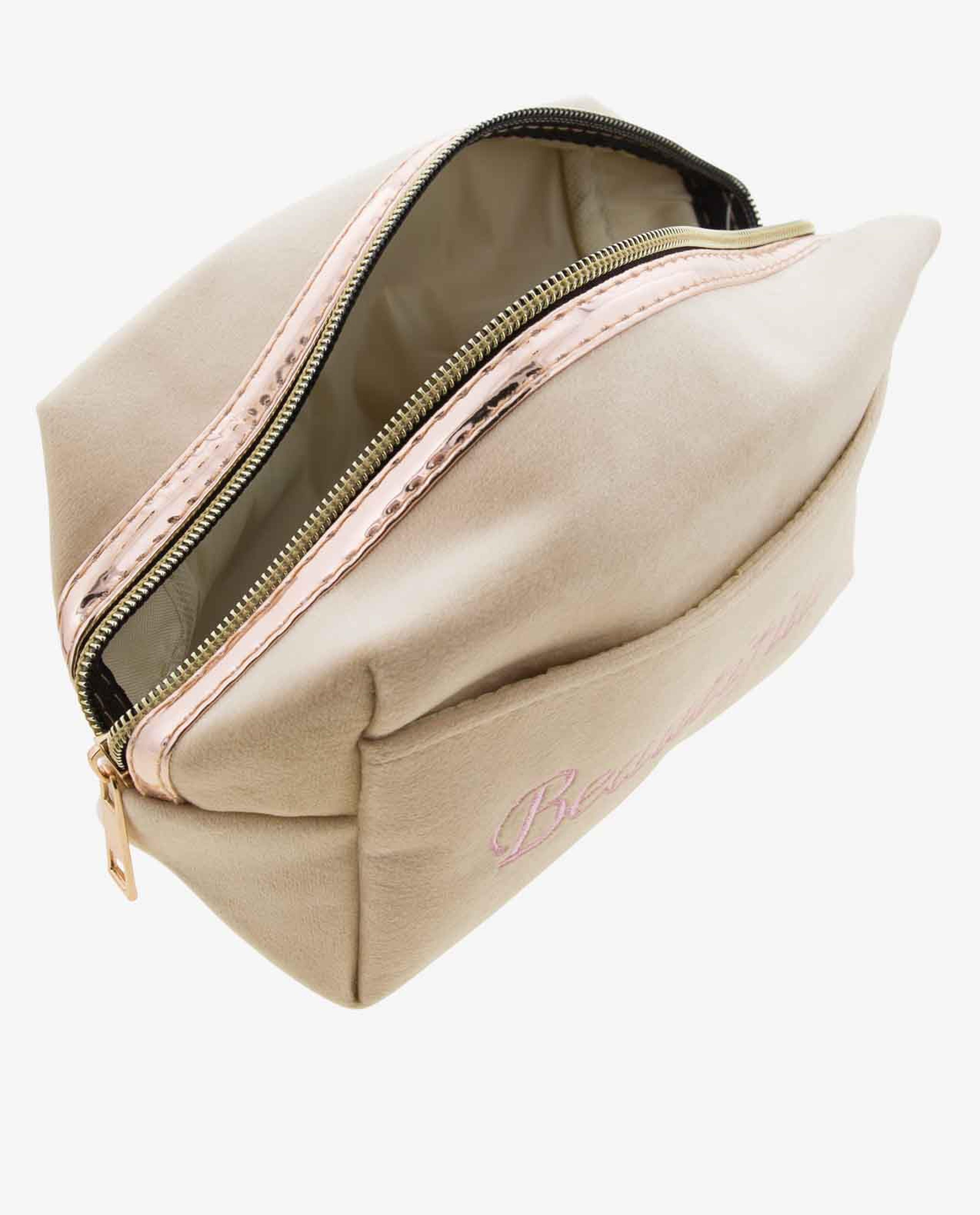 Beige PU Pouch