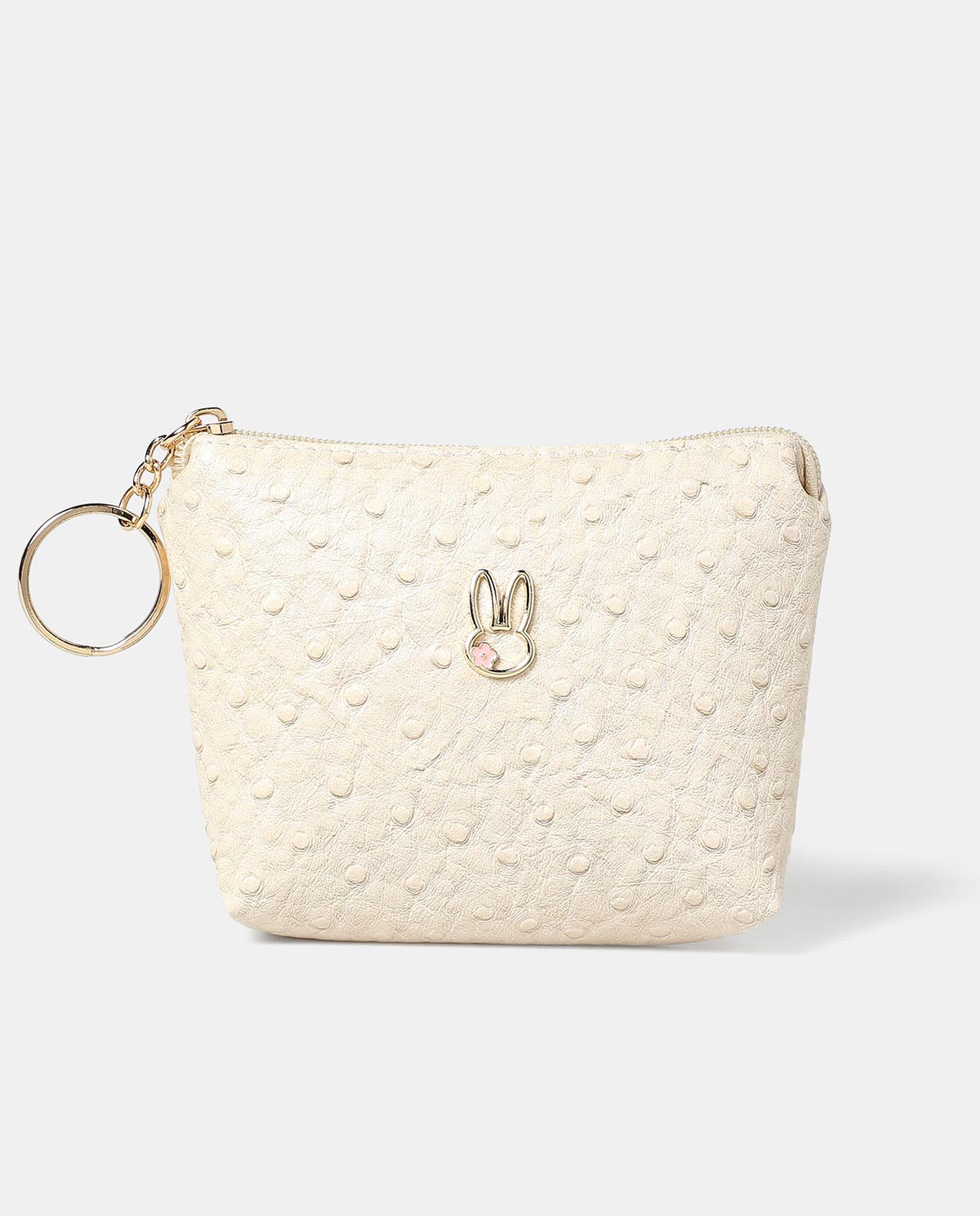 R&B Beige Mini Coin Purse