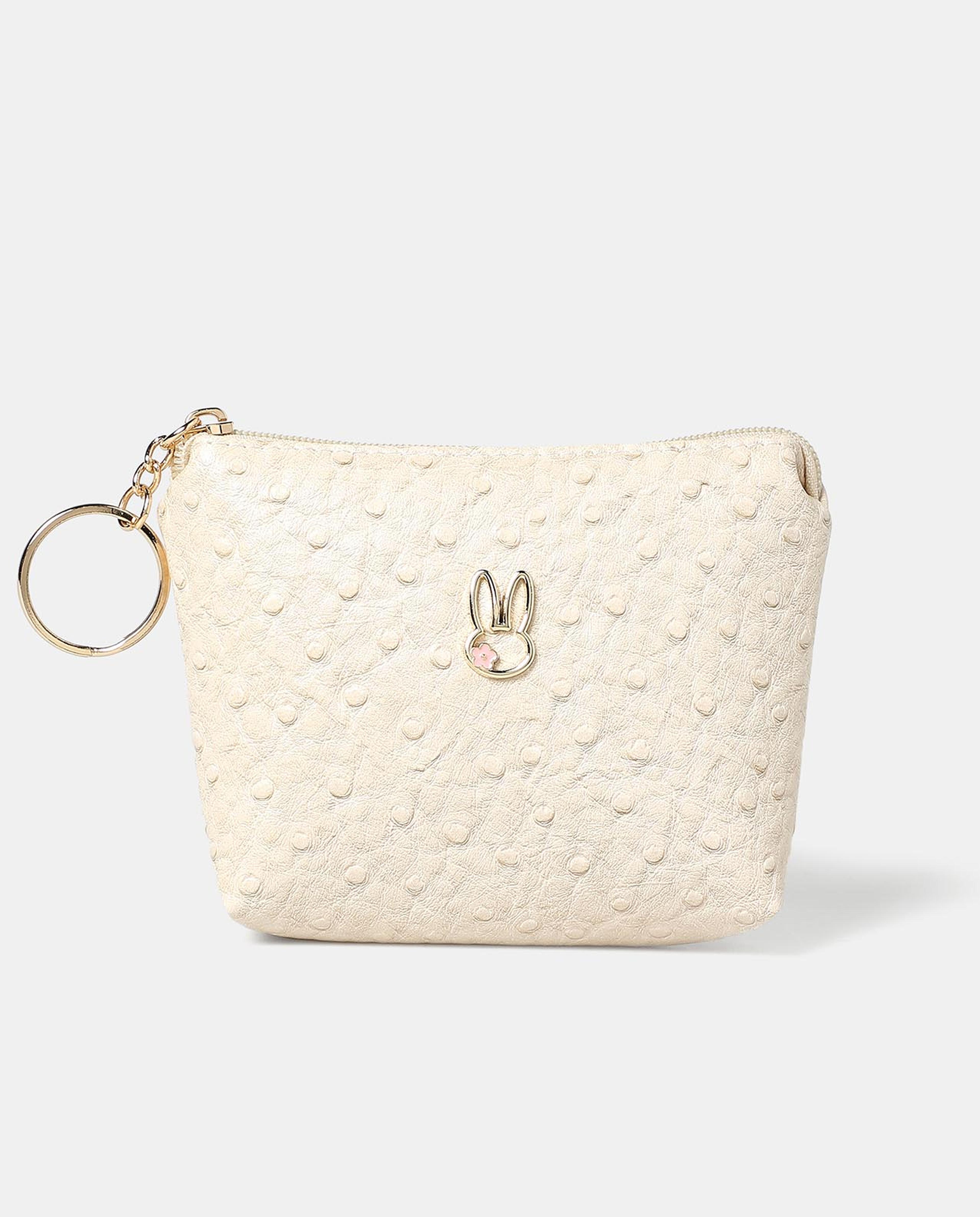 R&B Beige Mini Coin Purse