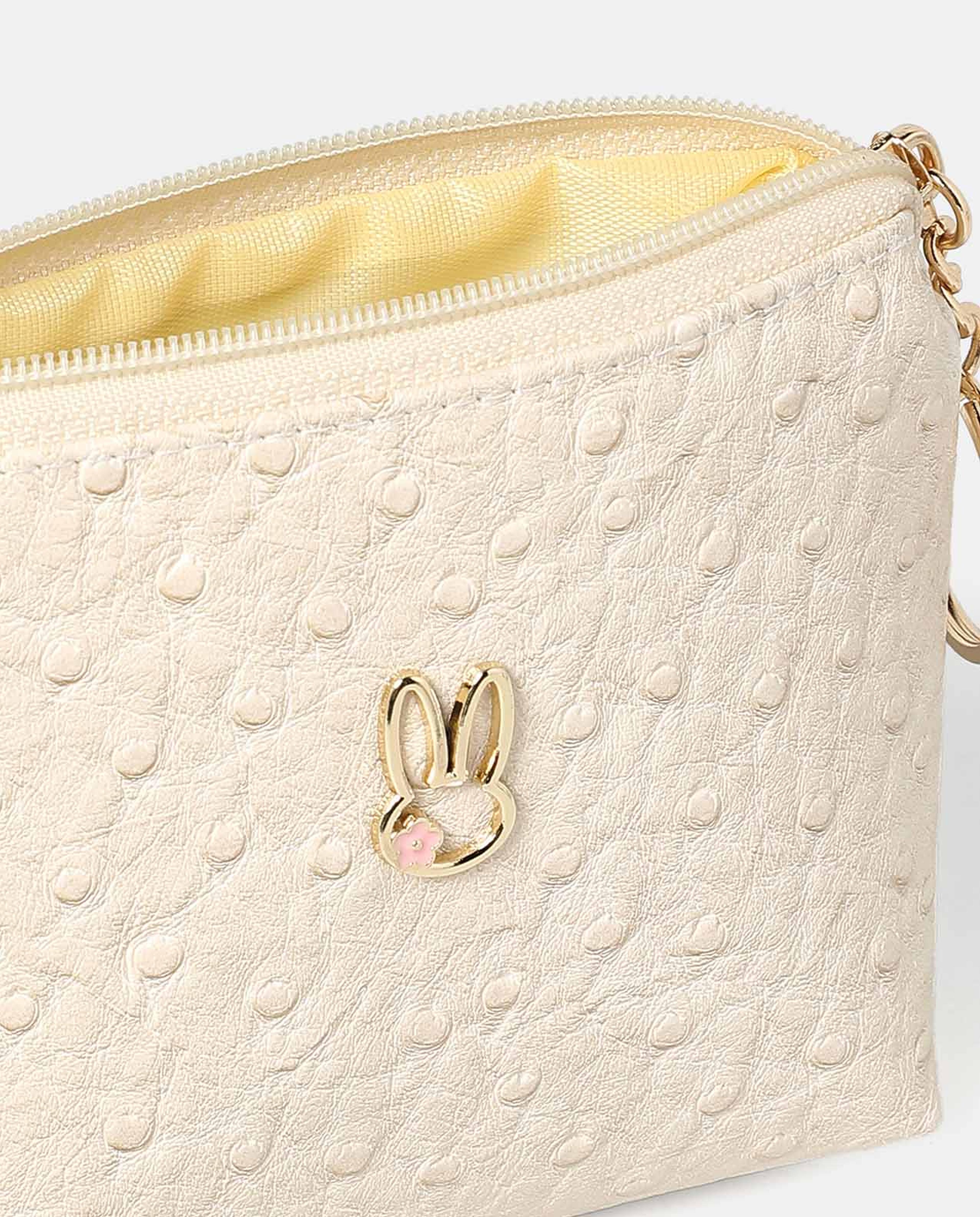 R&B Beige Mini Coin Purse