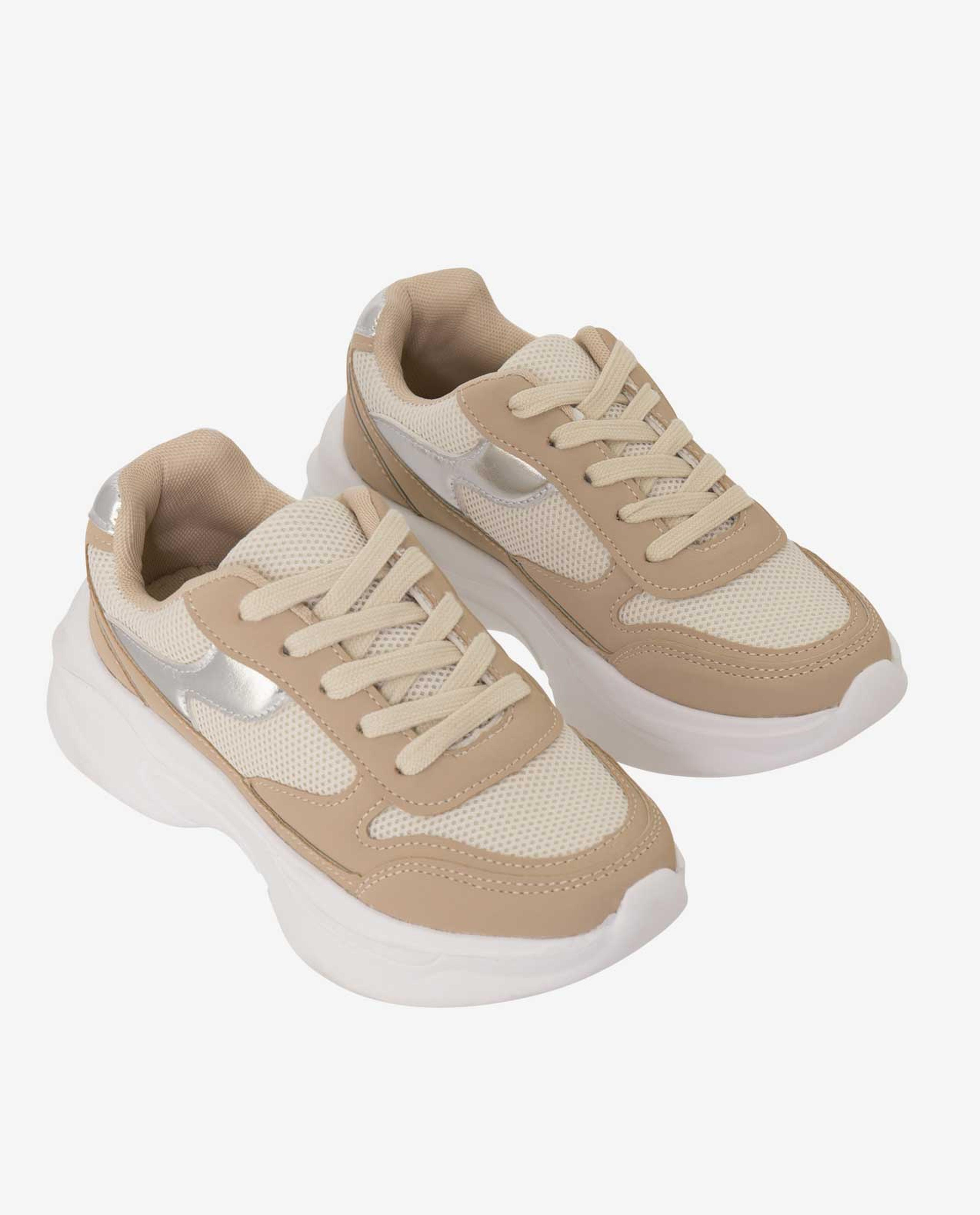 Beige Girls Sport Shoes