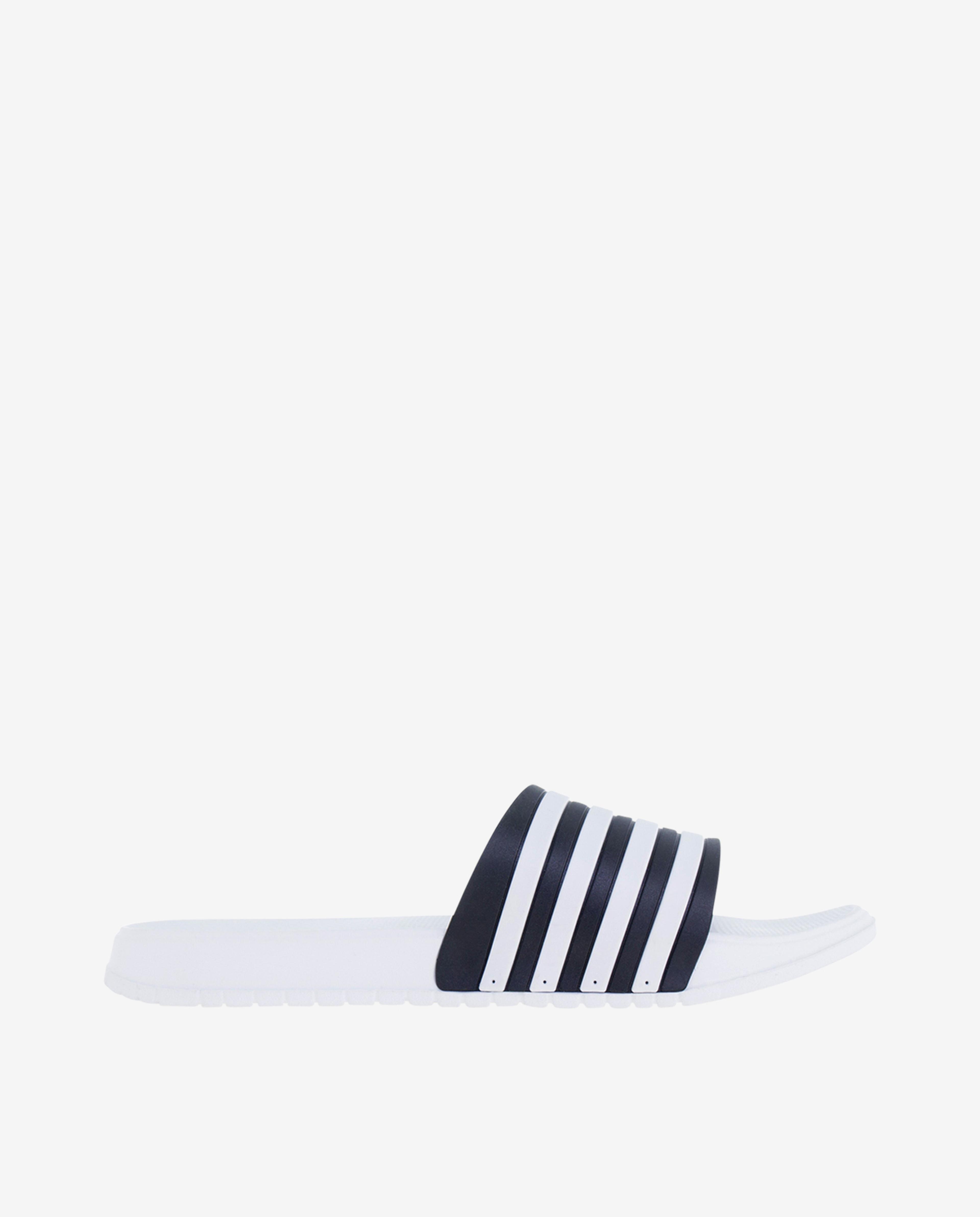 White Slide Slippers