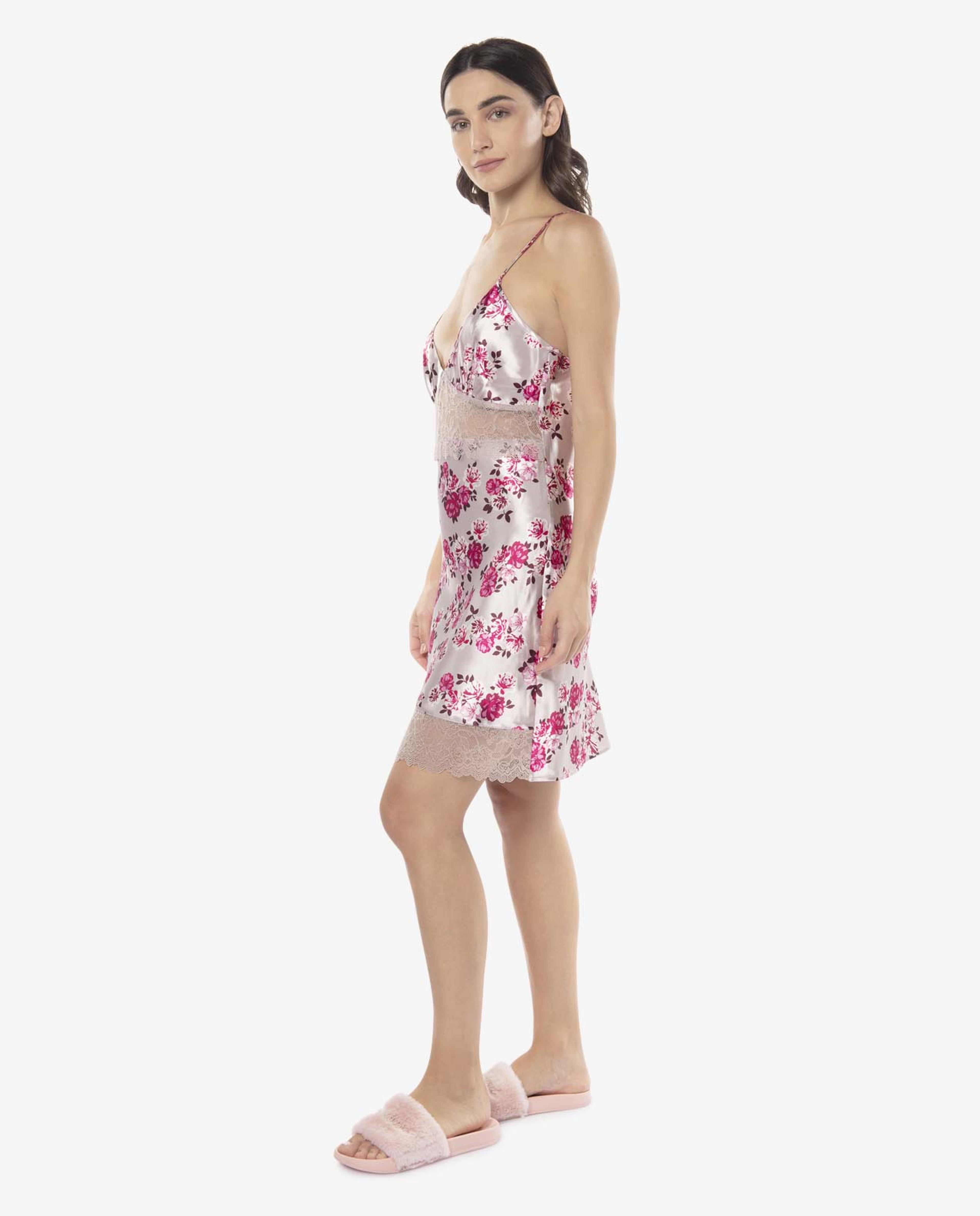 Grey Rose Petal Short Chemise