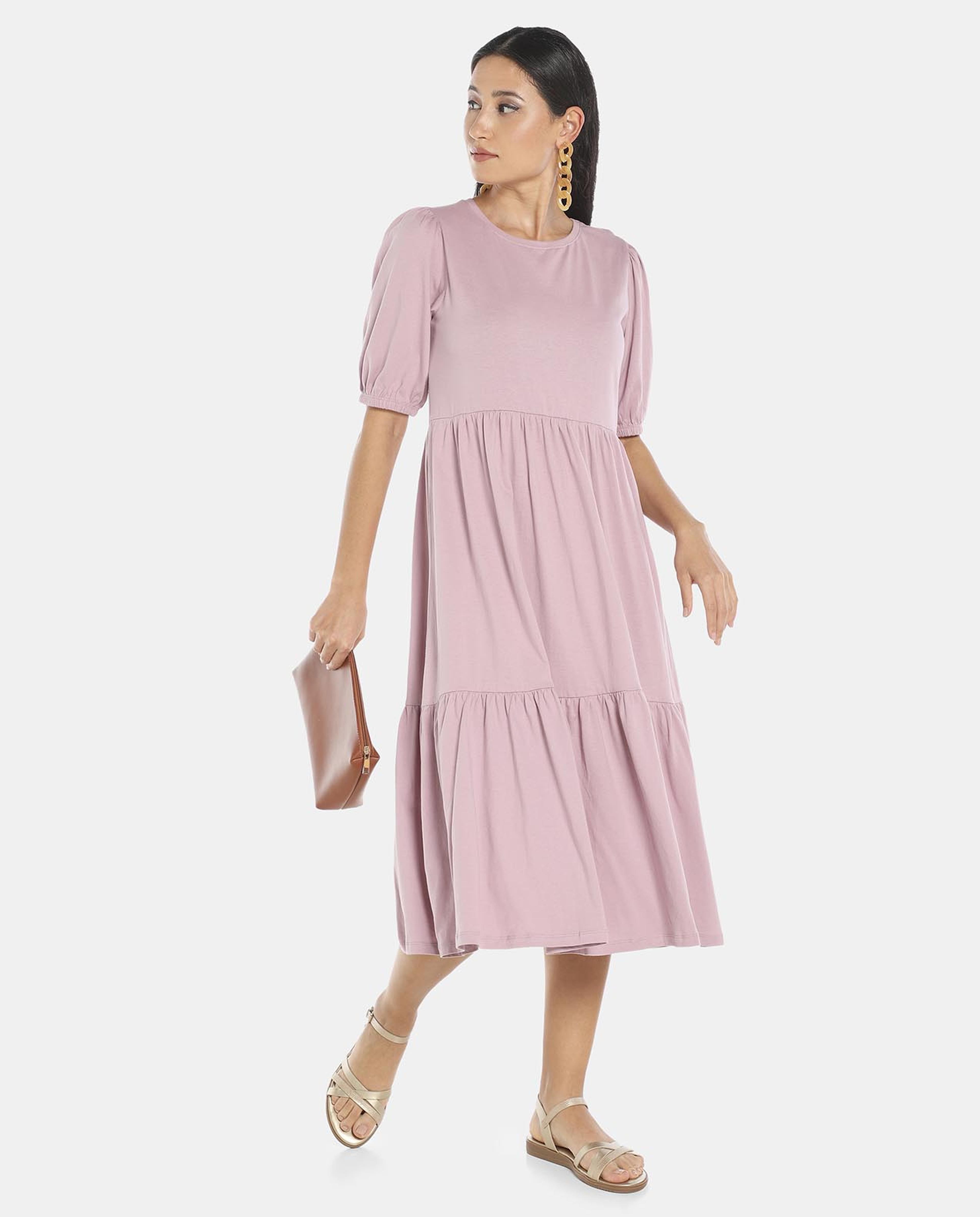 Pink Tiered Dress