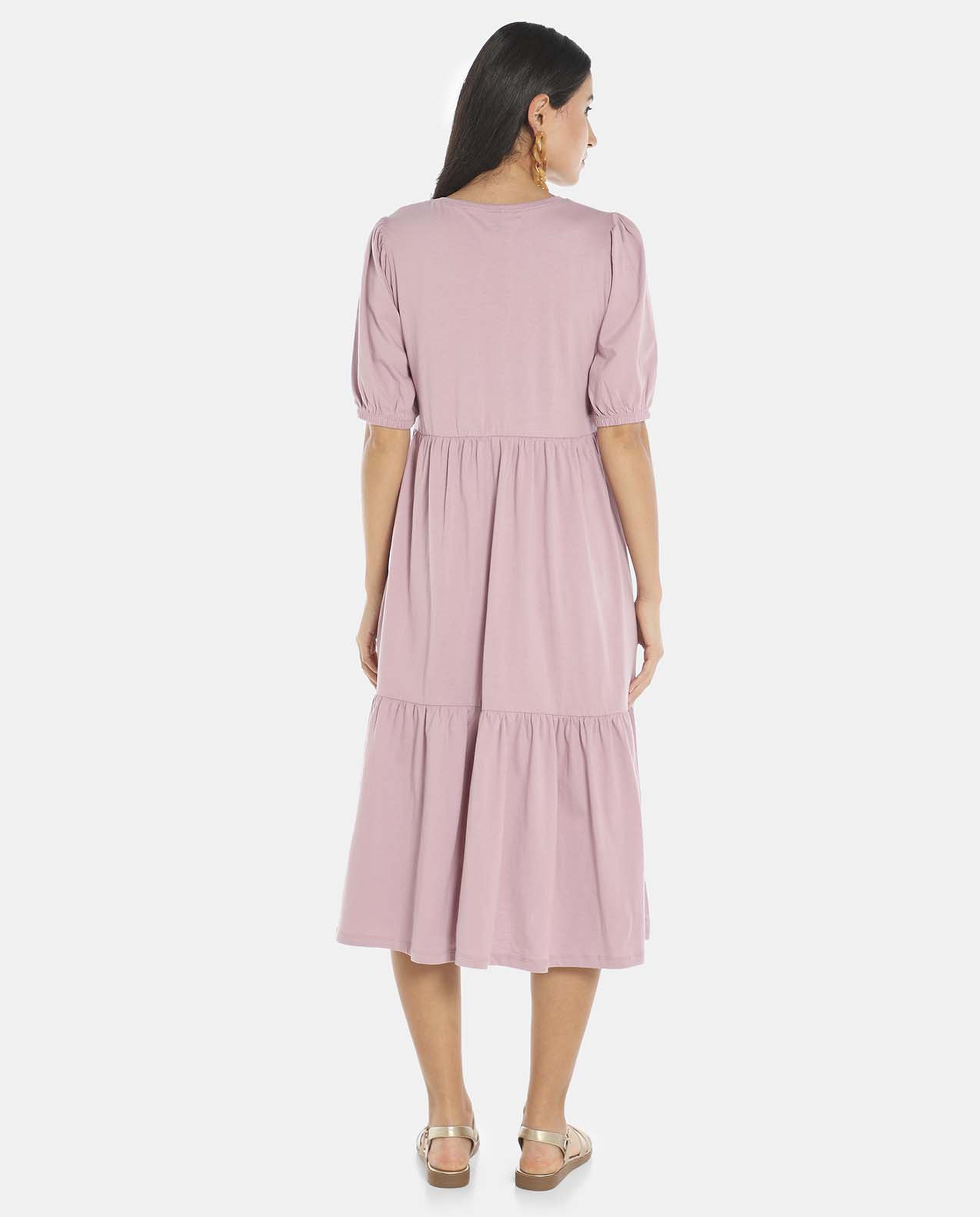 Pink Tiered Dress