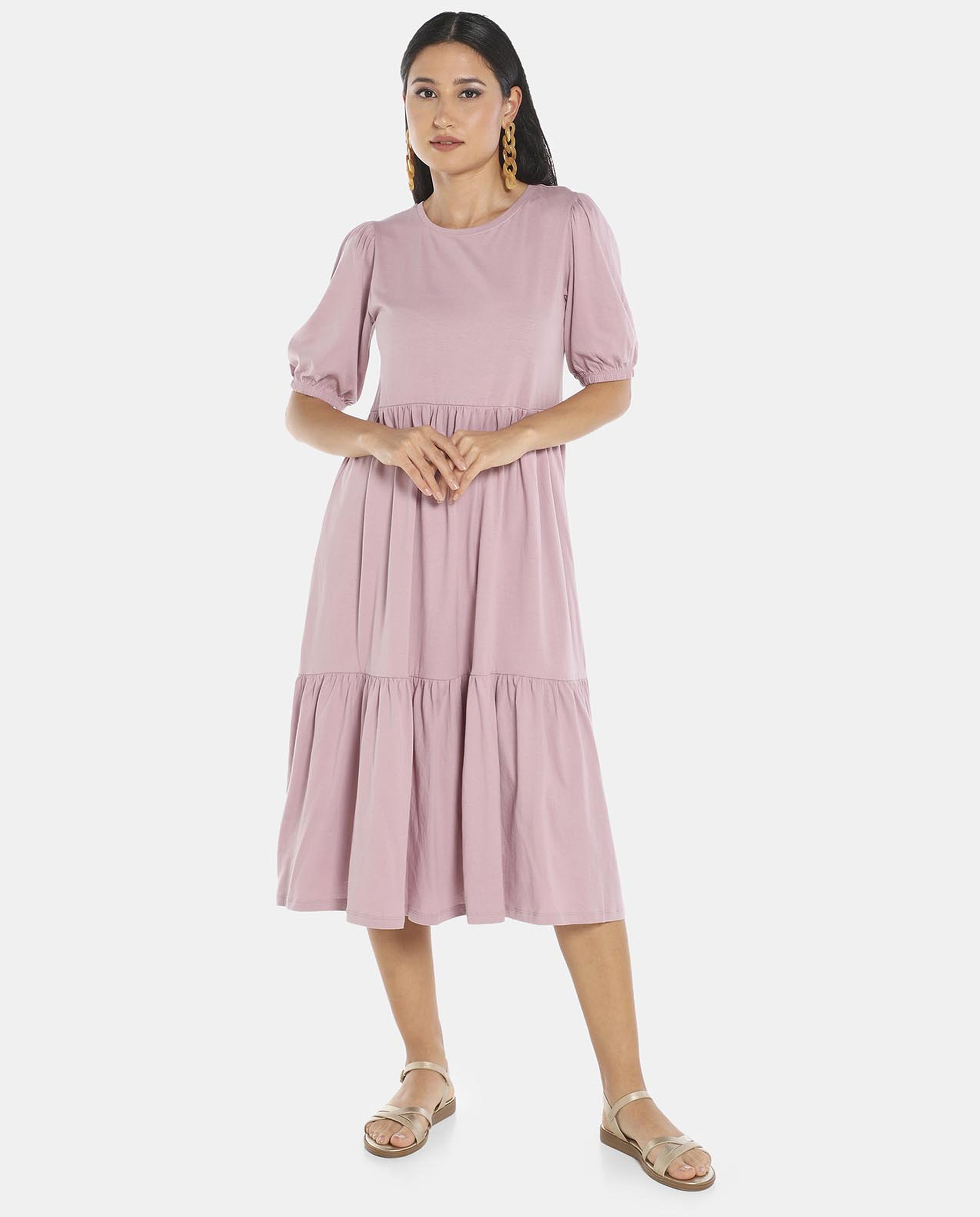 Pink Tiered Dress