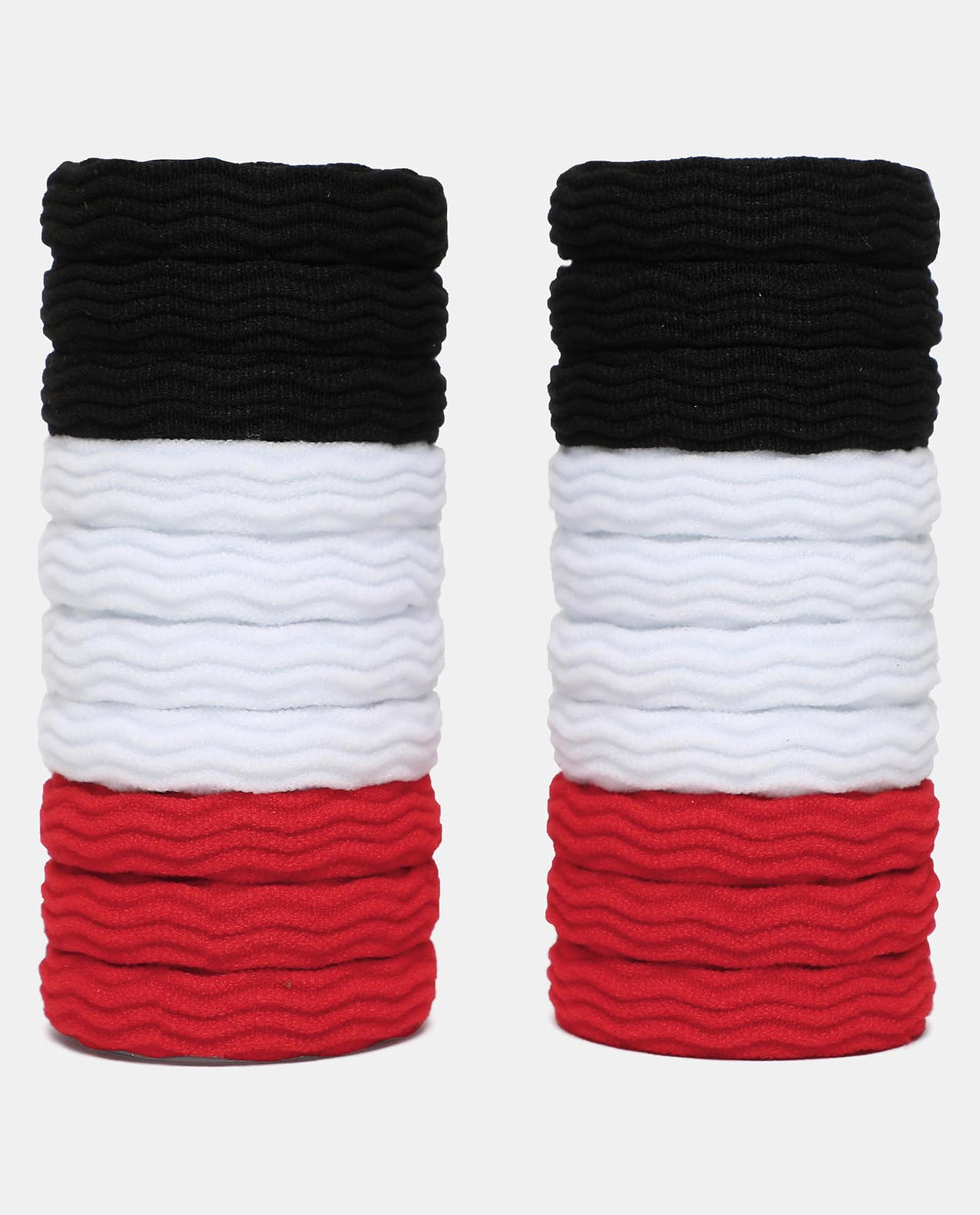 R&B Red Set of 20 Ponytails Hair Ties