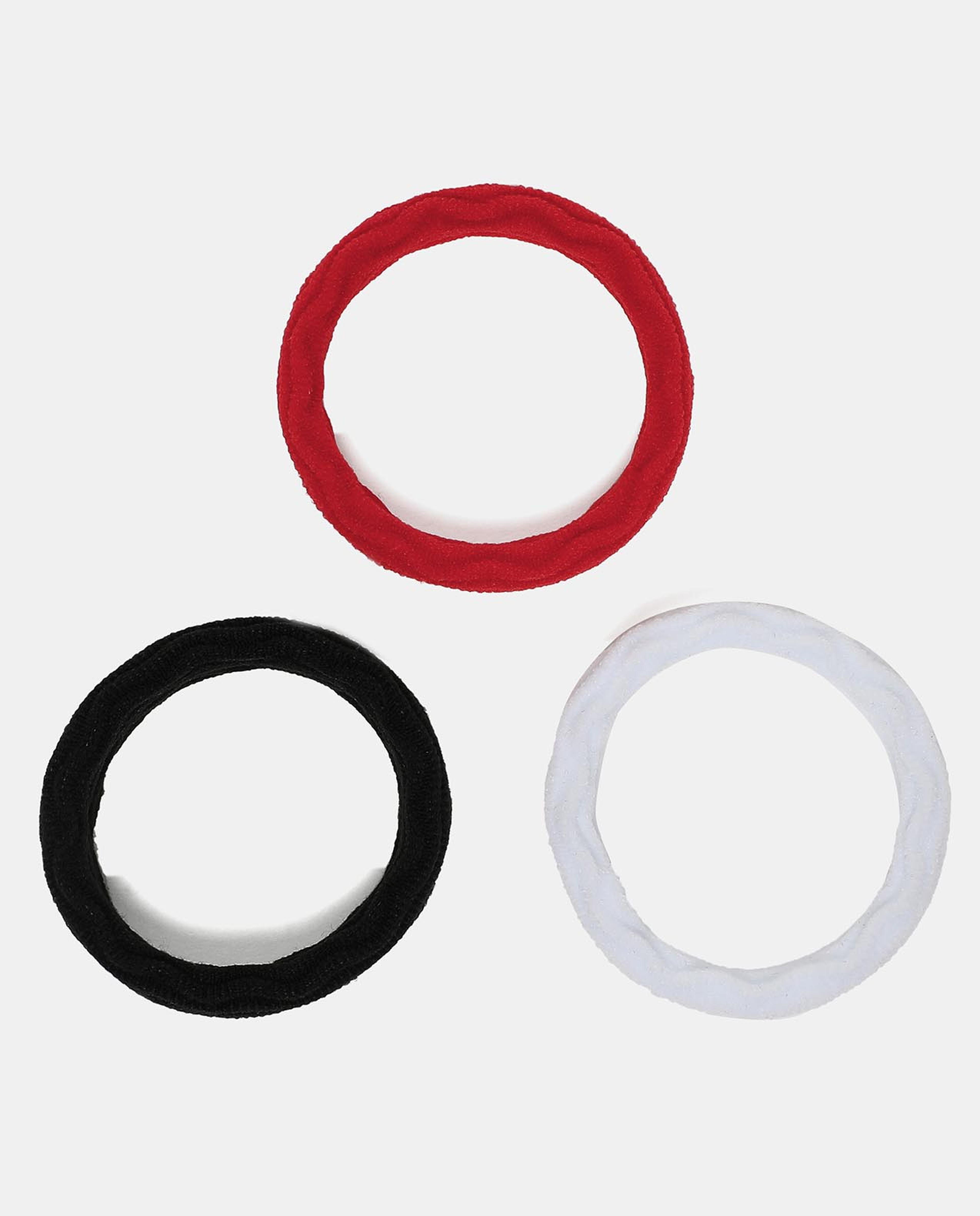 R&B Red Set of 20 Ponytails Hair Ties
