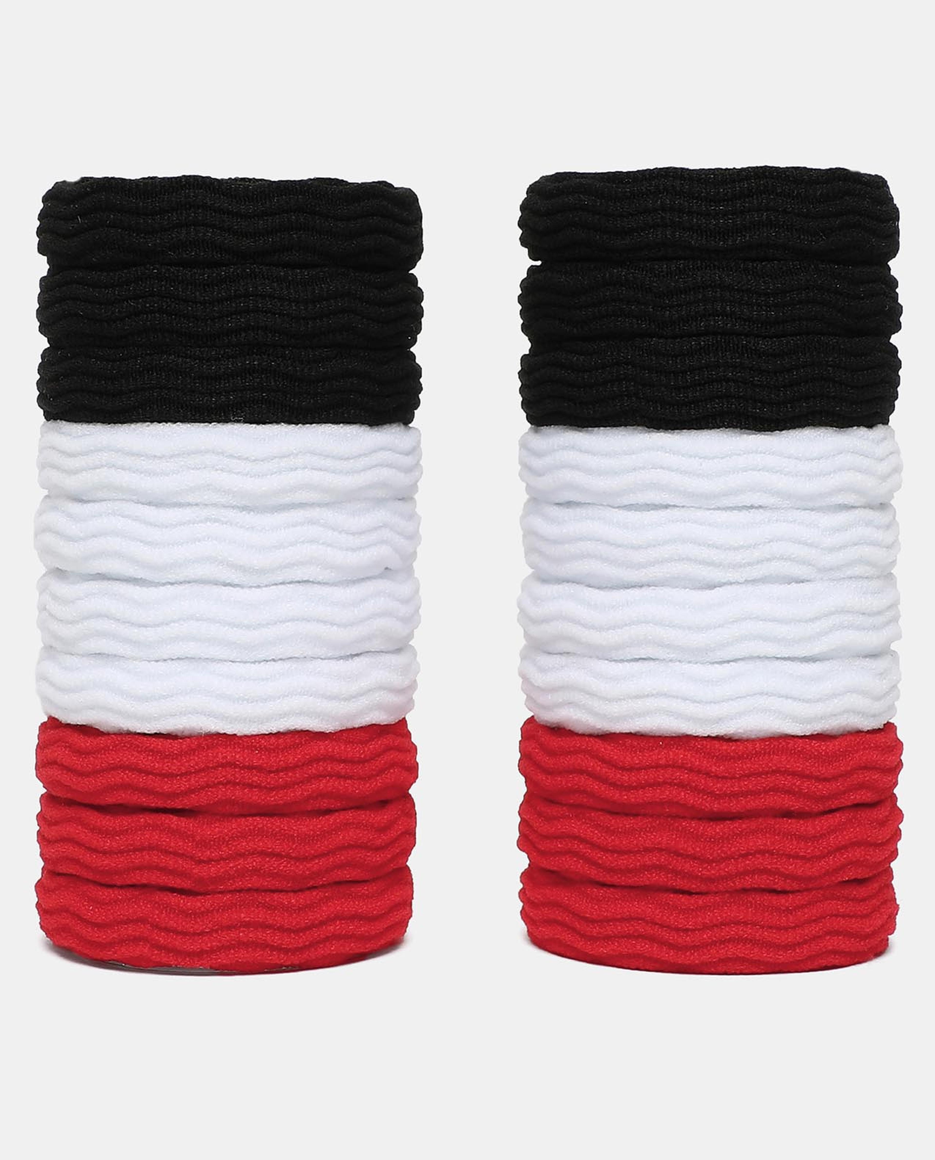R&B Red Set of 20 Ponytails Hair Ties