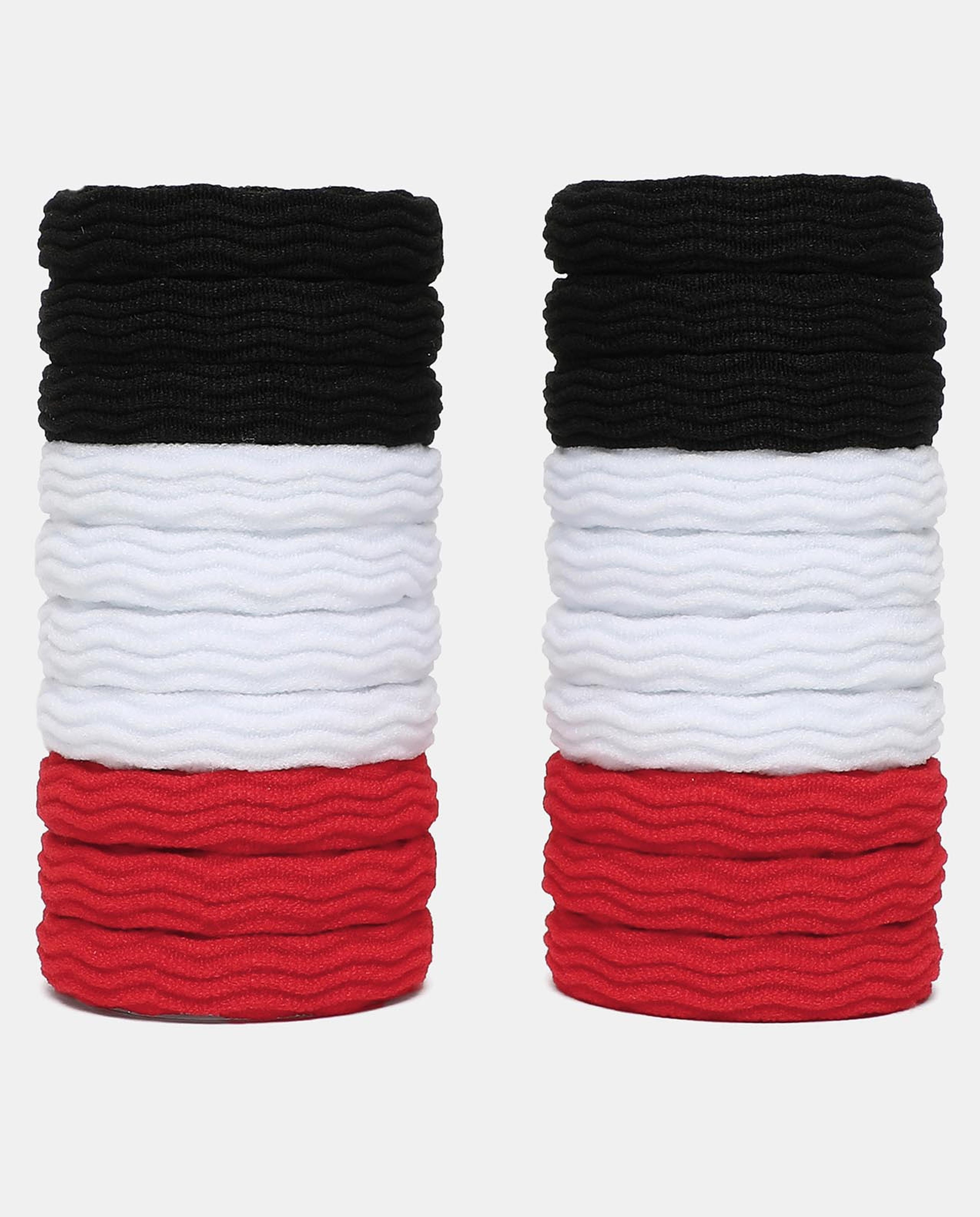 R&B Red Set of 20 Ponytails Hair Ties