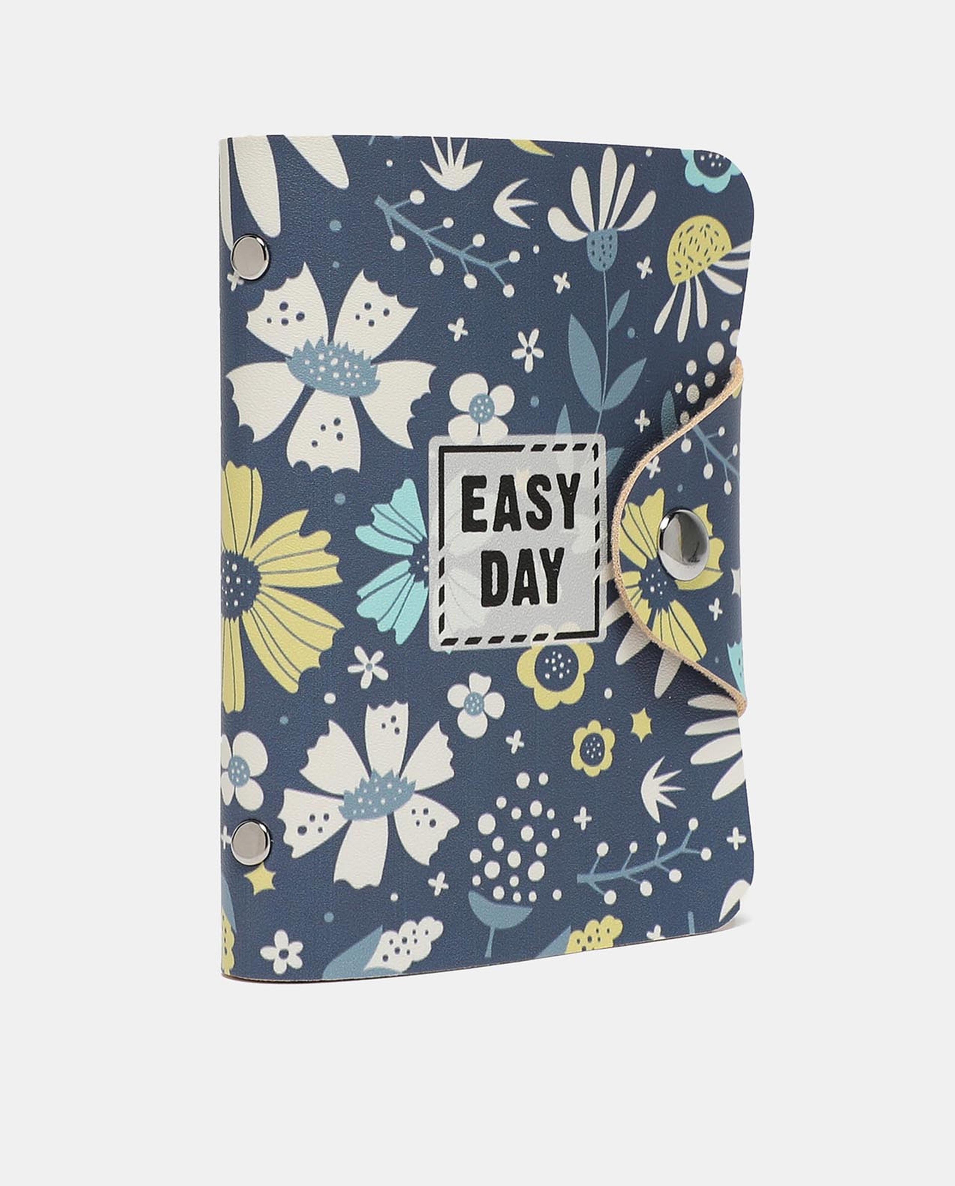 R&B Grey Printed Business Card Pouch