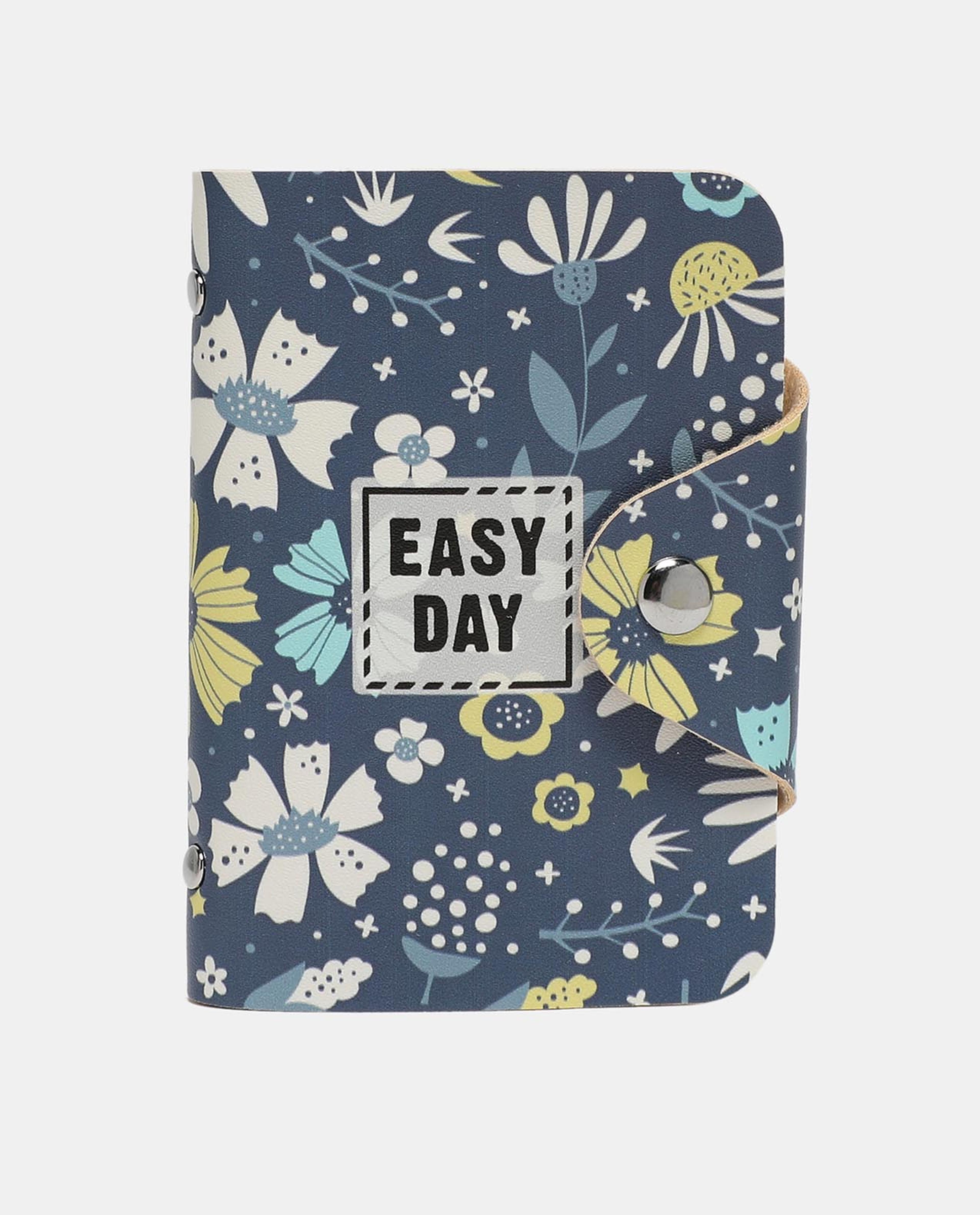 R&B Grey Printed Business Card Pouch