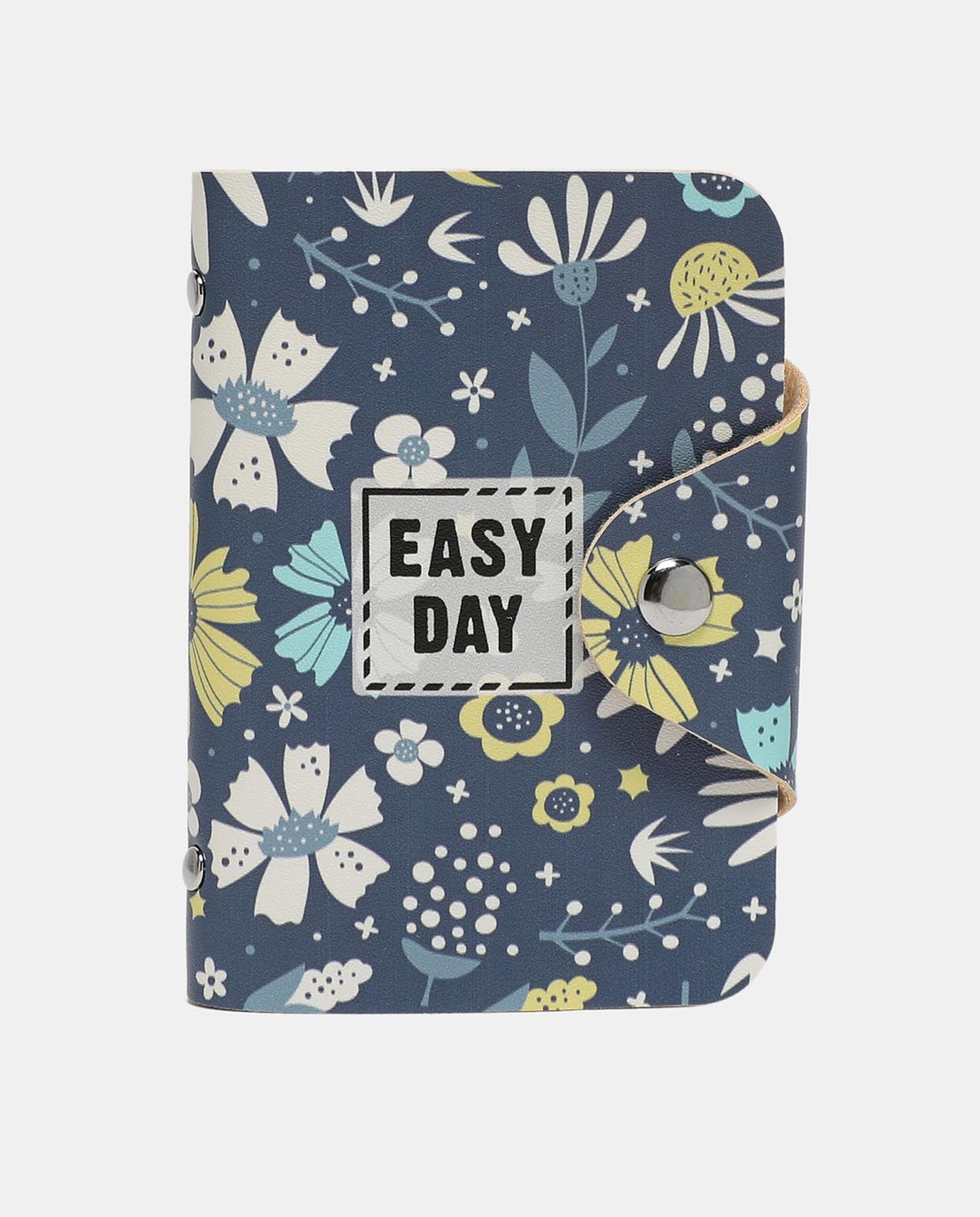 R&B Grey Printed Business Card Pouch