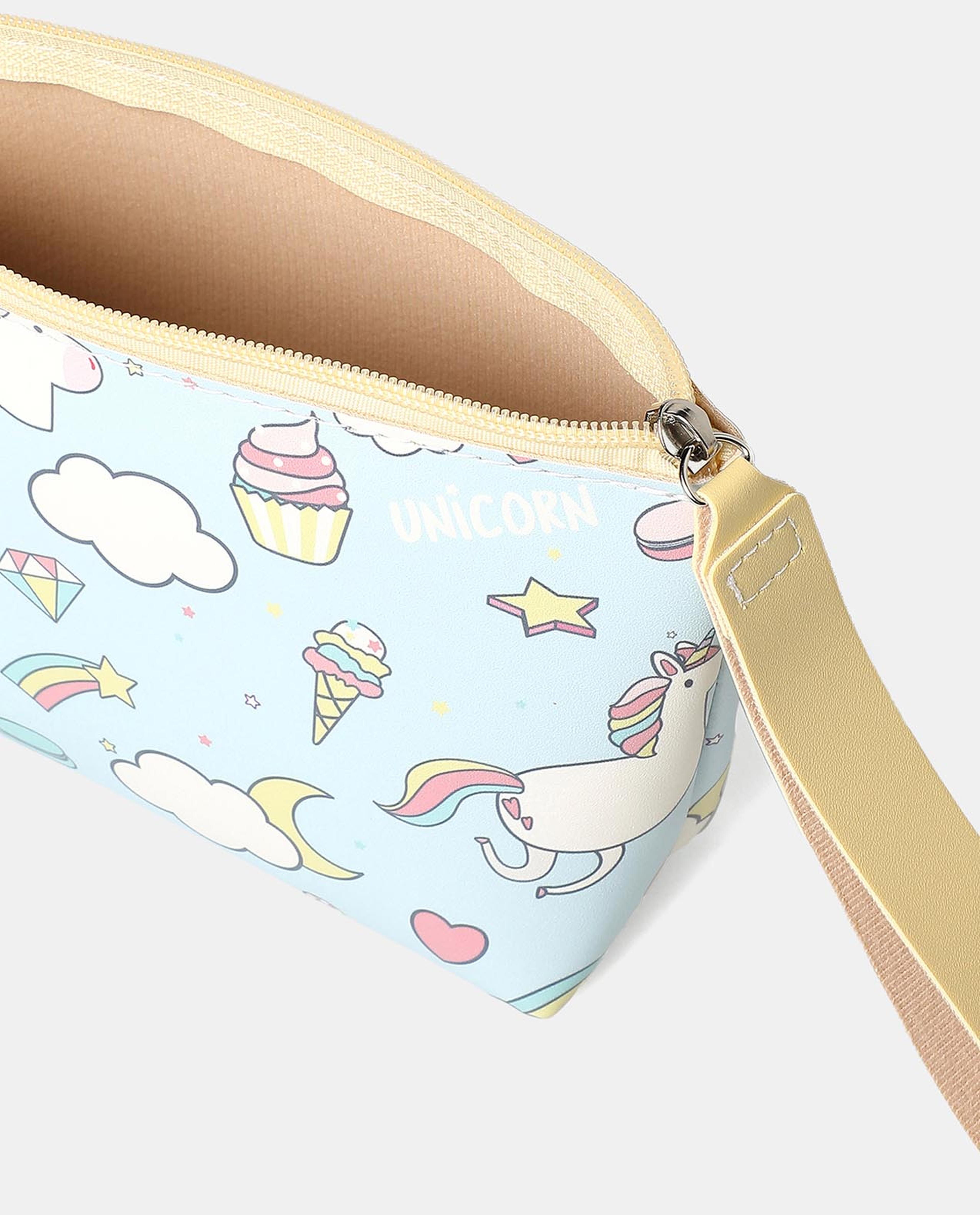 R&B Blue Mini Square Pouch