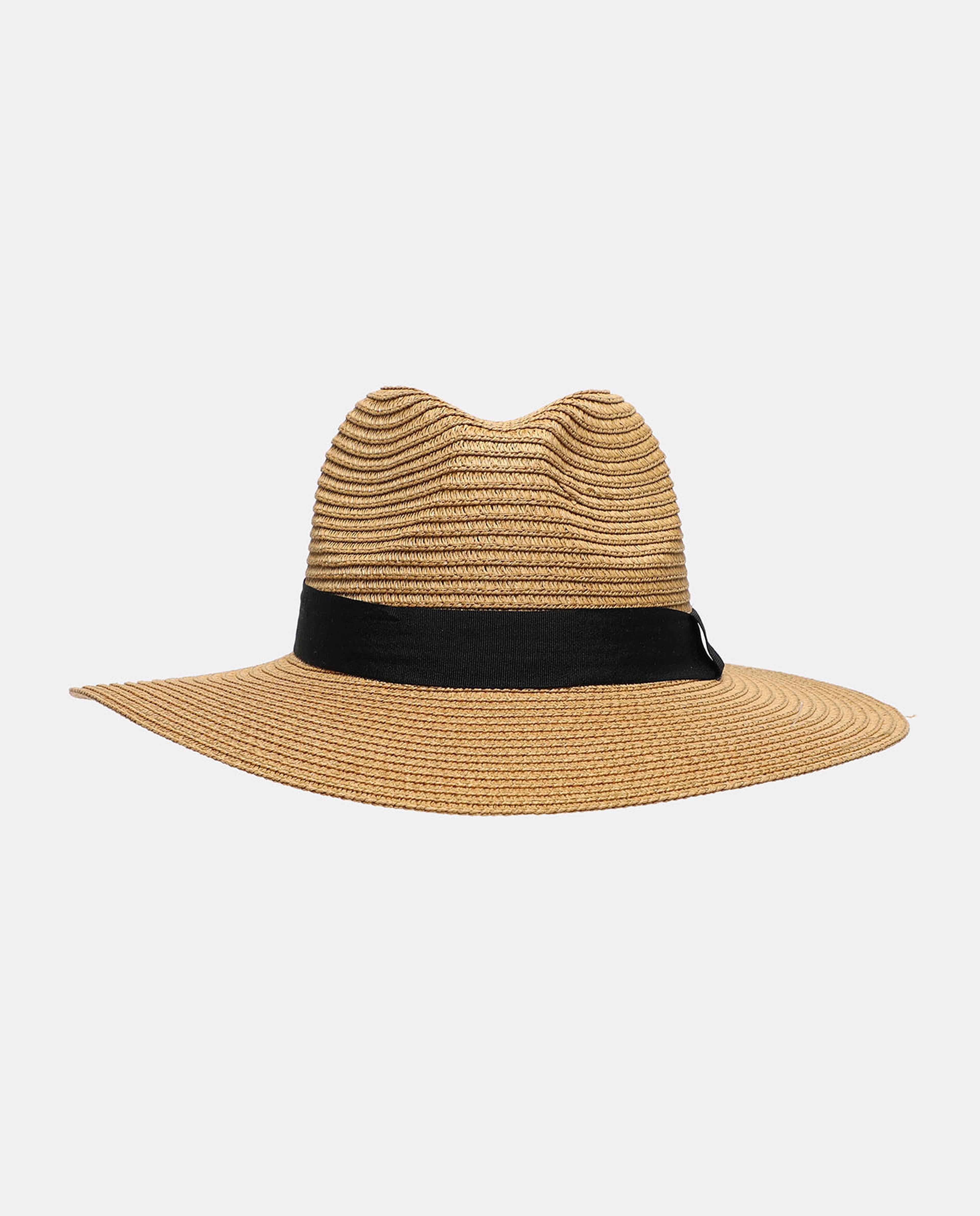 R&B Brown Brim Floppy Hat