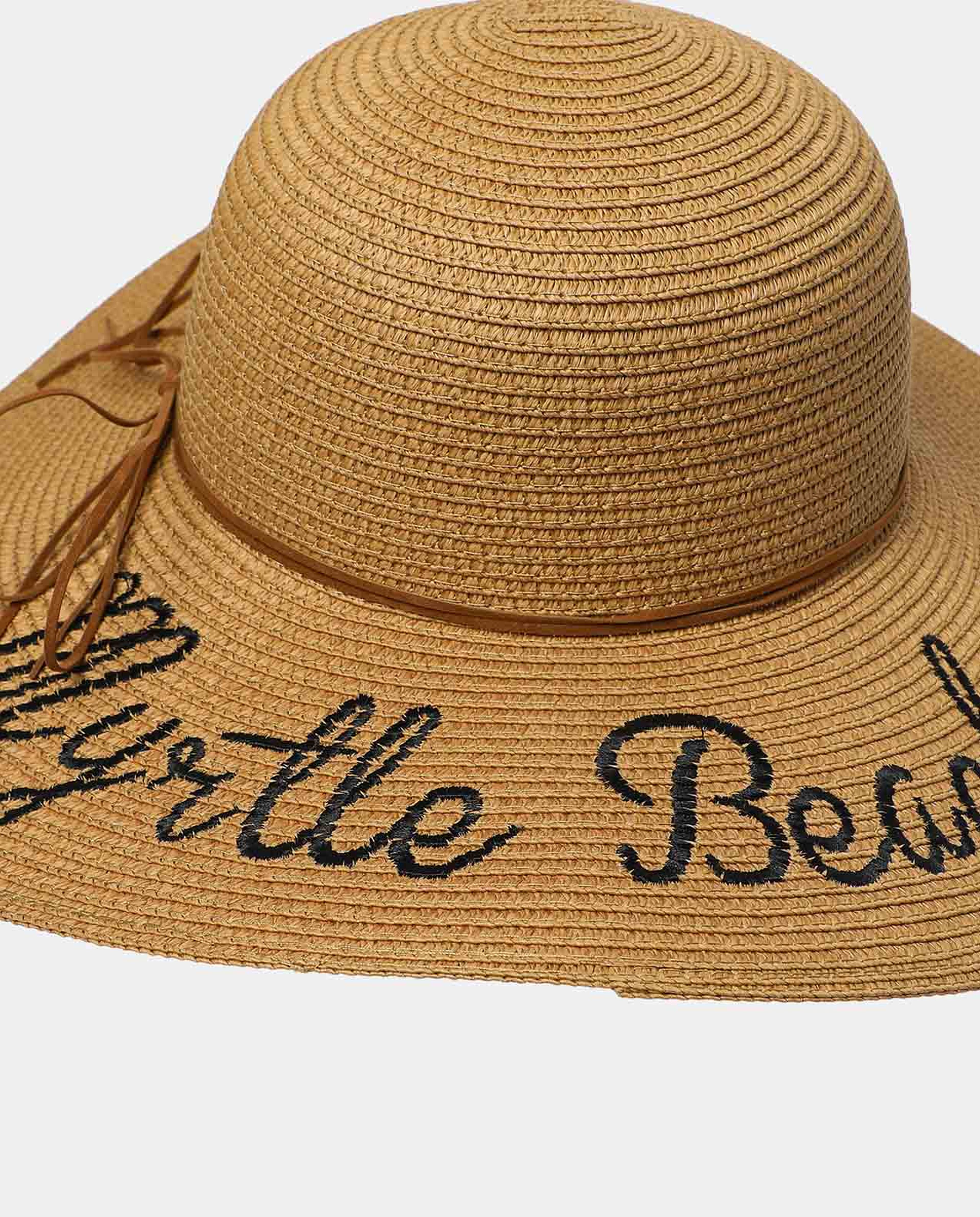 R&B Brown Brim Floppy Hat