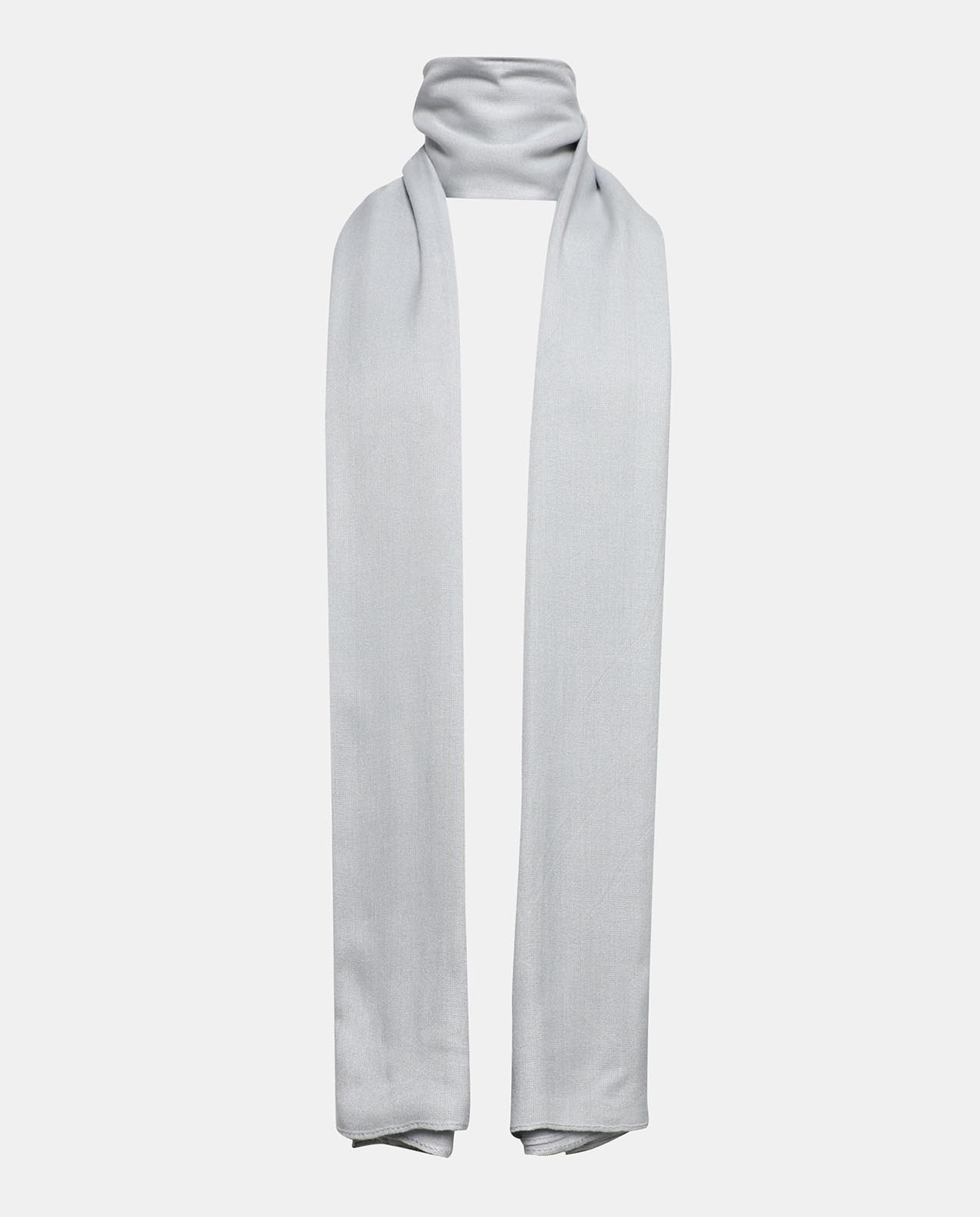 Grey Solid Textured Scarves