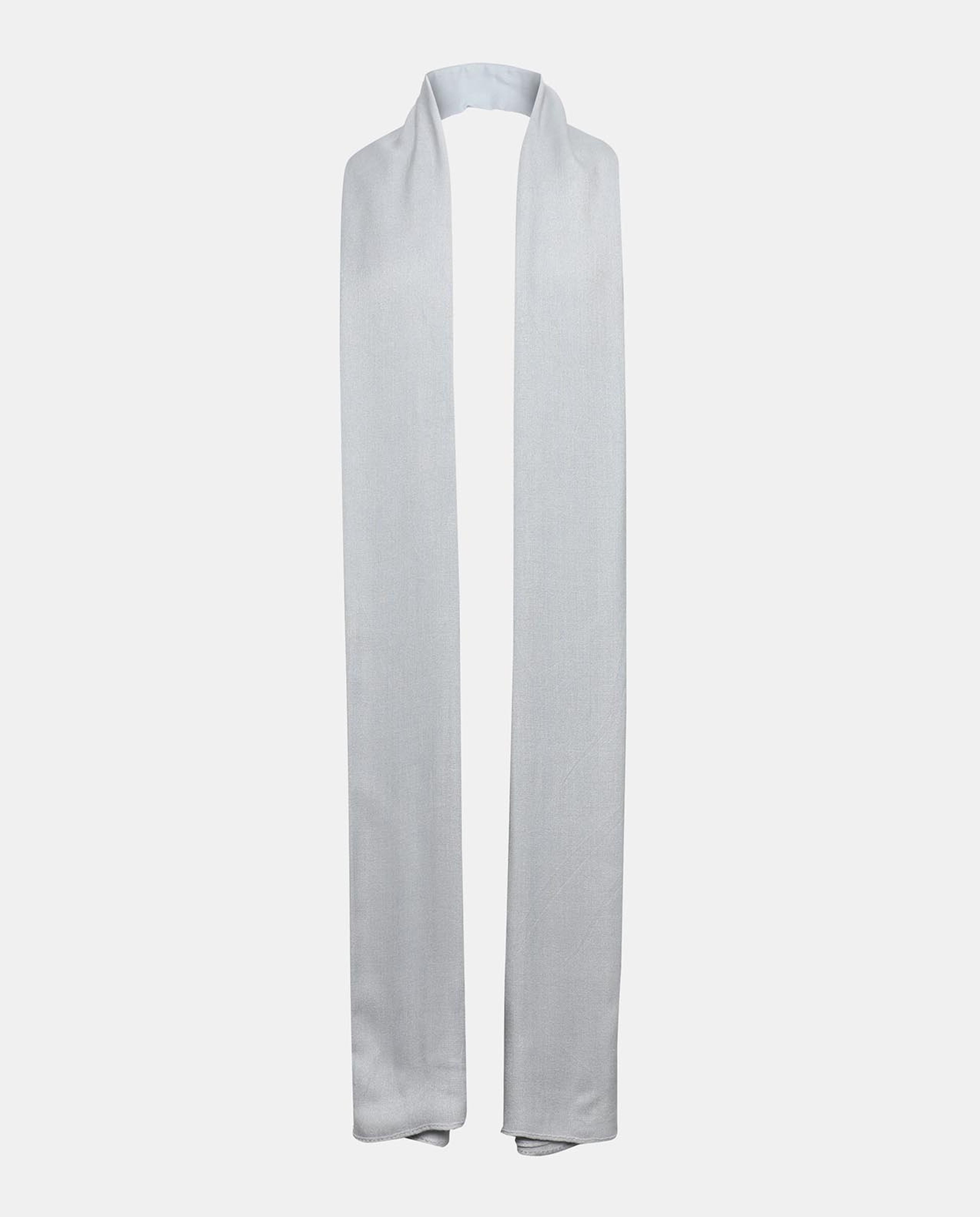 Grey Solid Textured Scarves