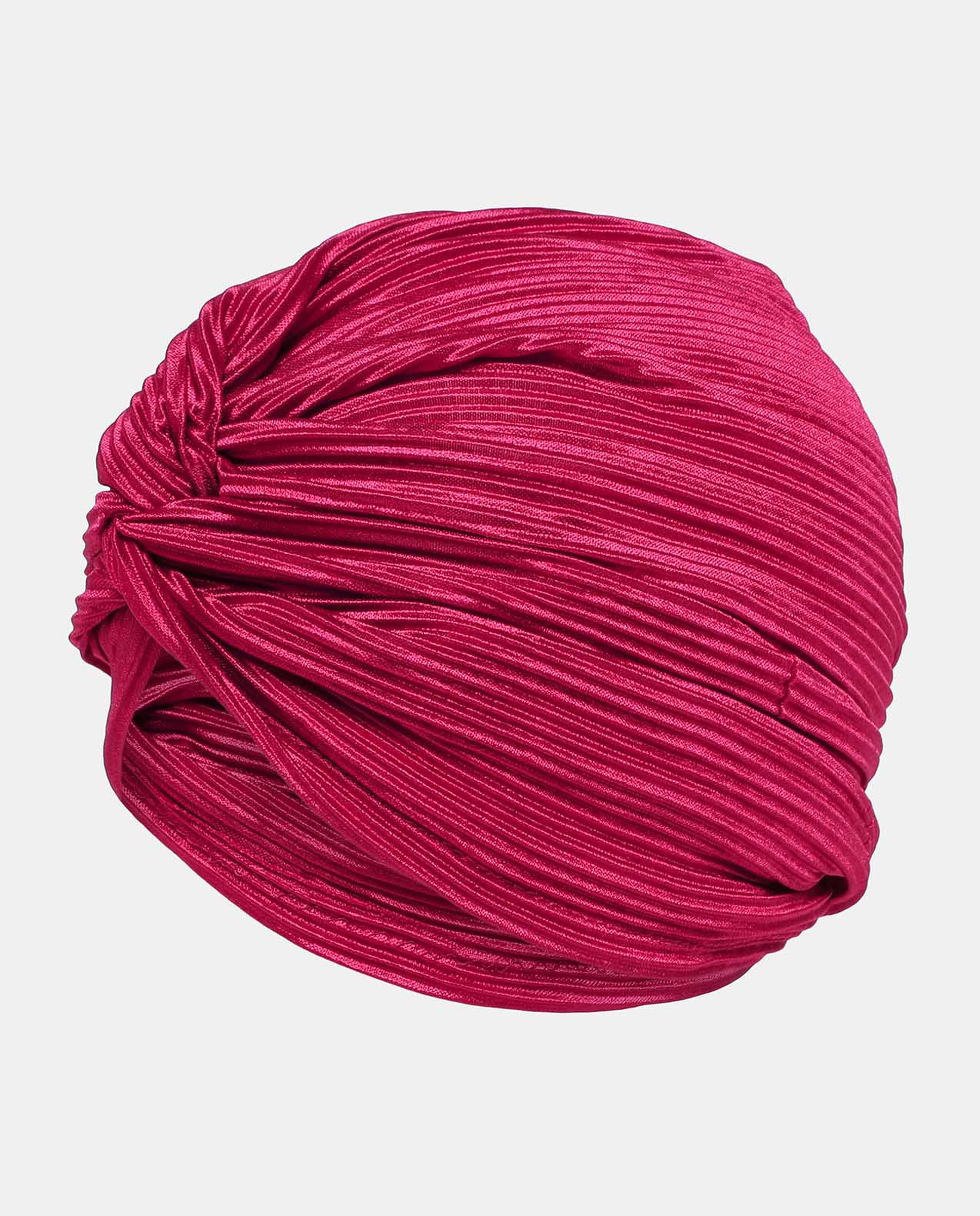 Pink Floral Printed Bonnet Turban