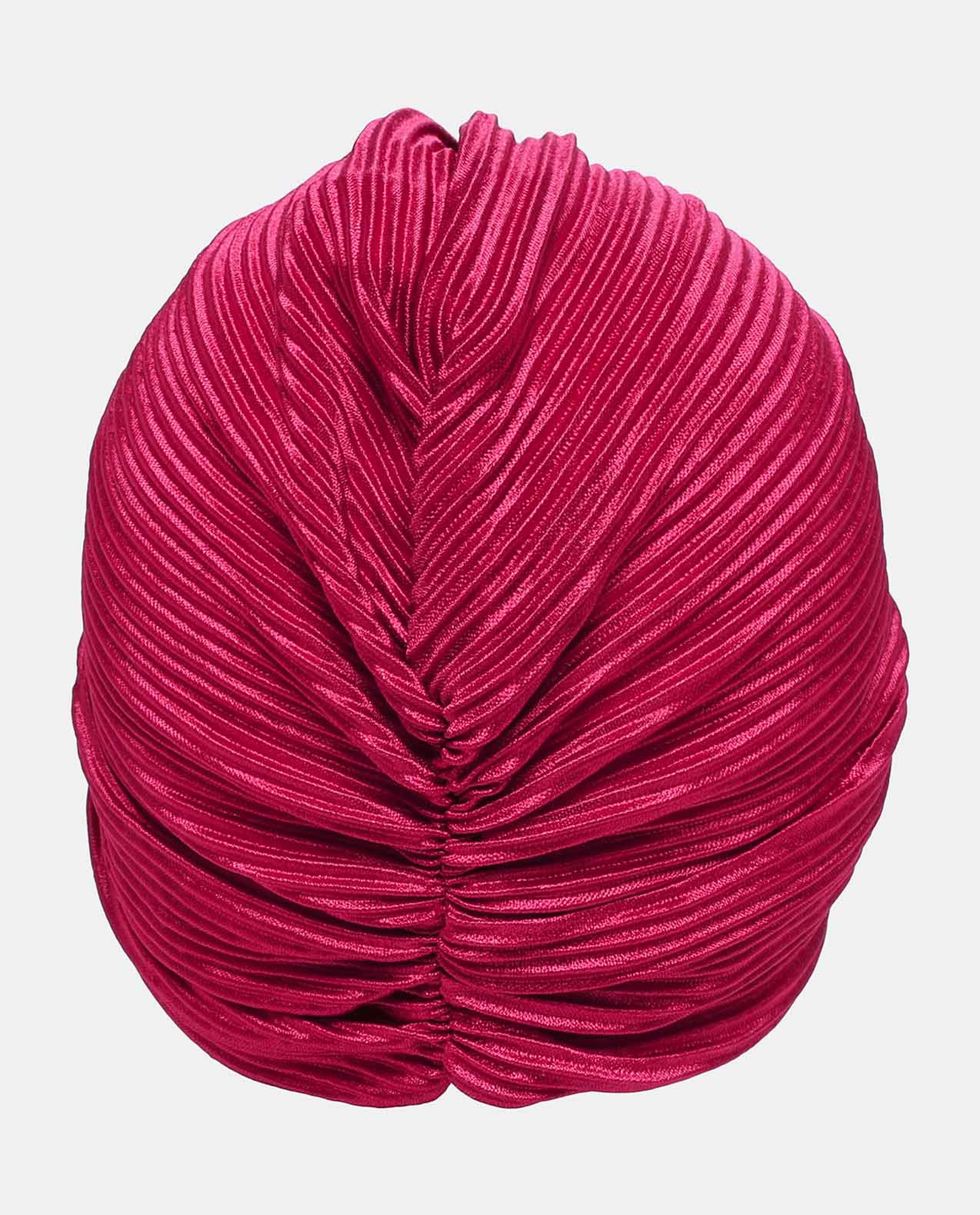 Pink Floral Printed Bonnet Turban