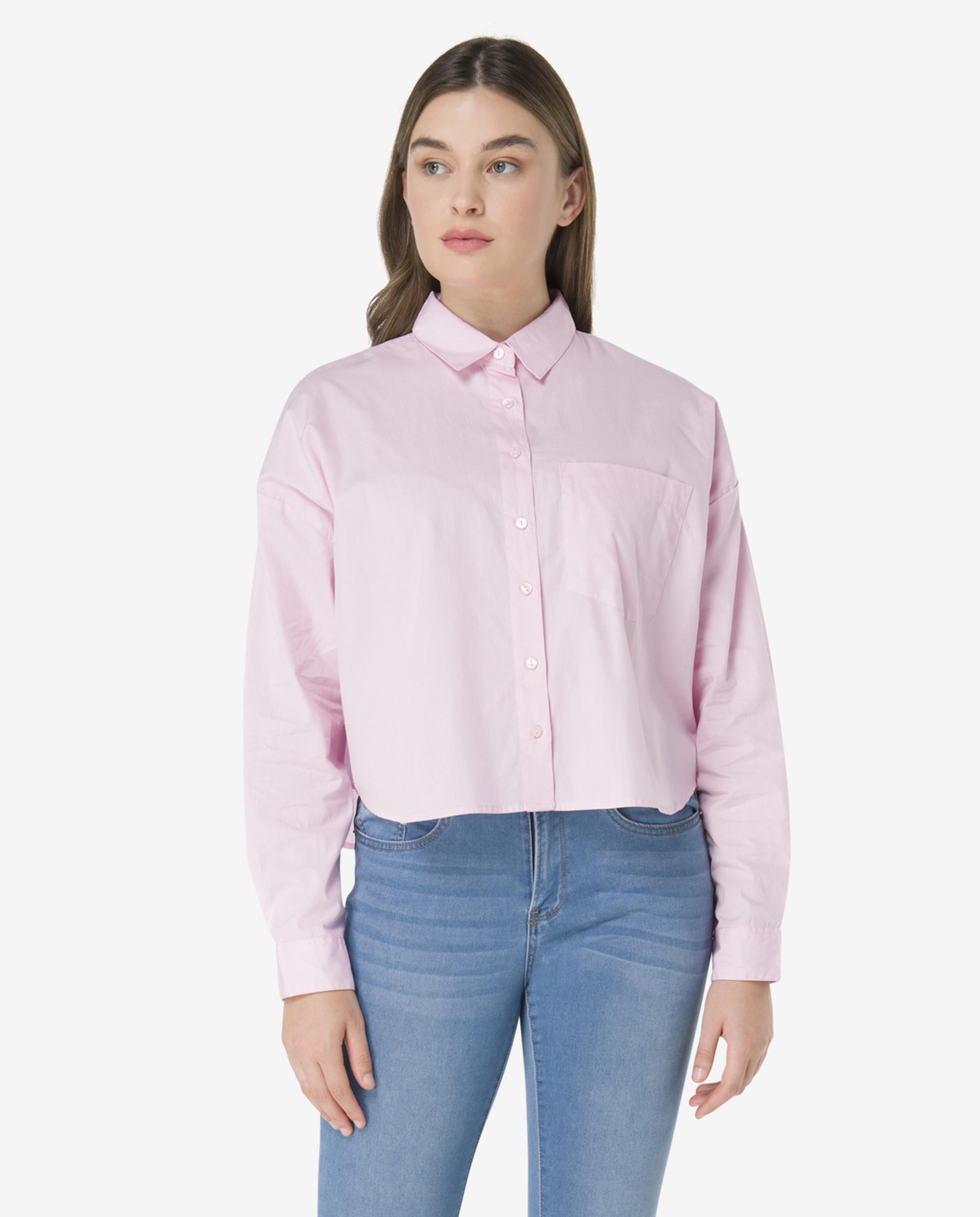 Pink Young Woven Fashion Shirt