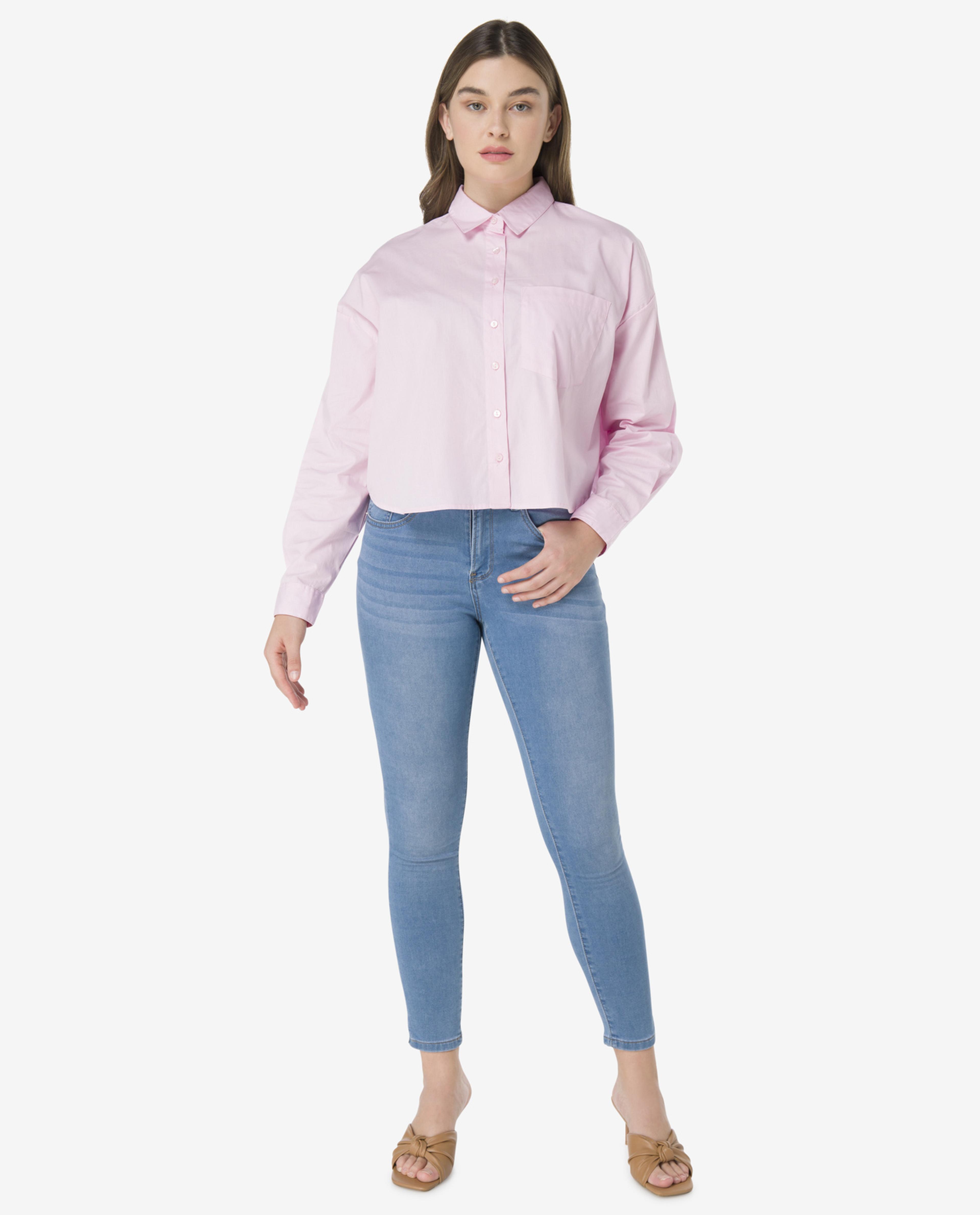 Pink Young Woven Fashion Shirt