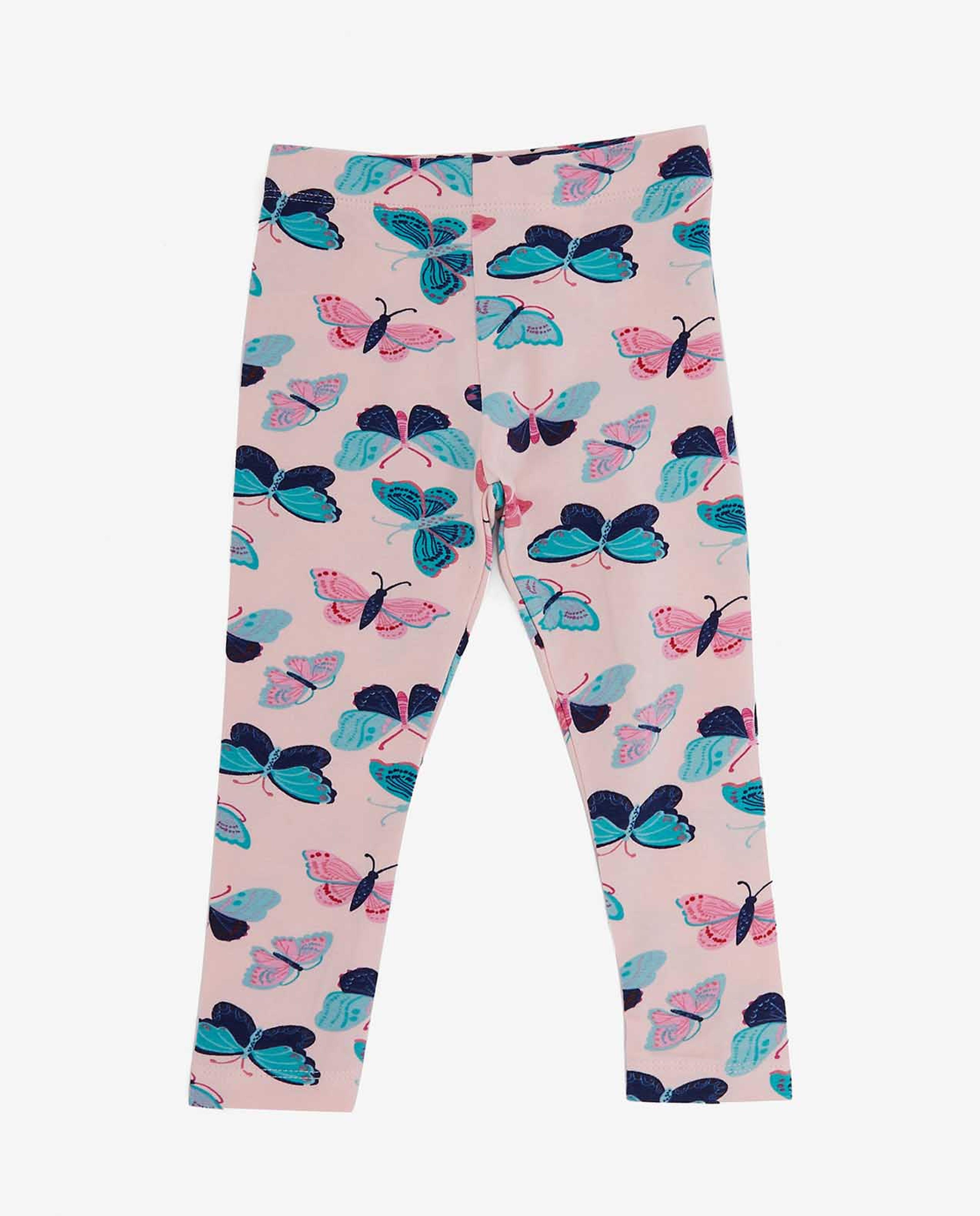 Pink Knit Legging For Girls