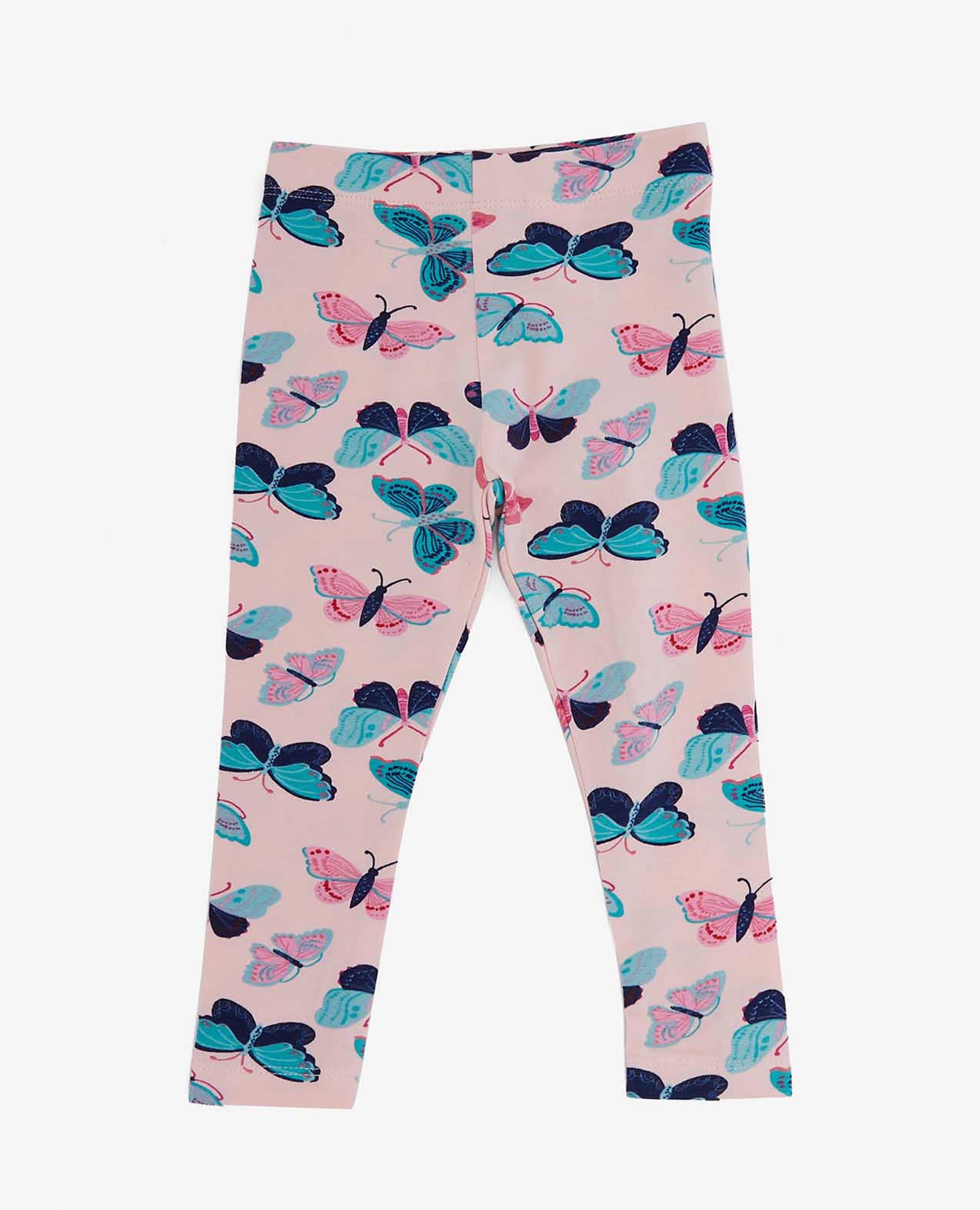 Pink Knit Legging For Girls