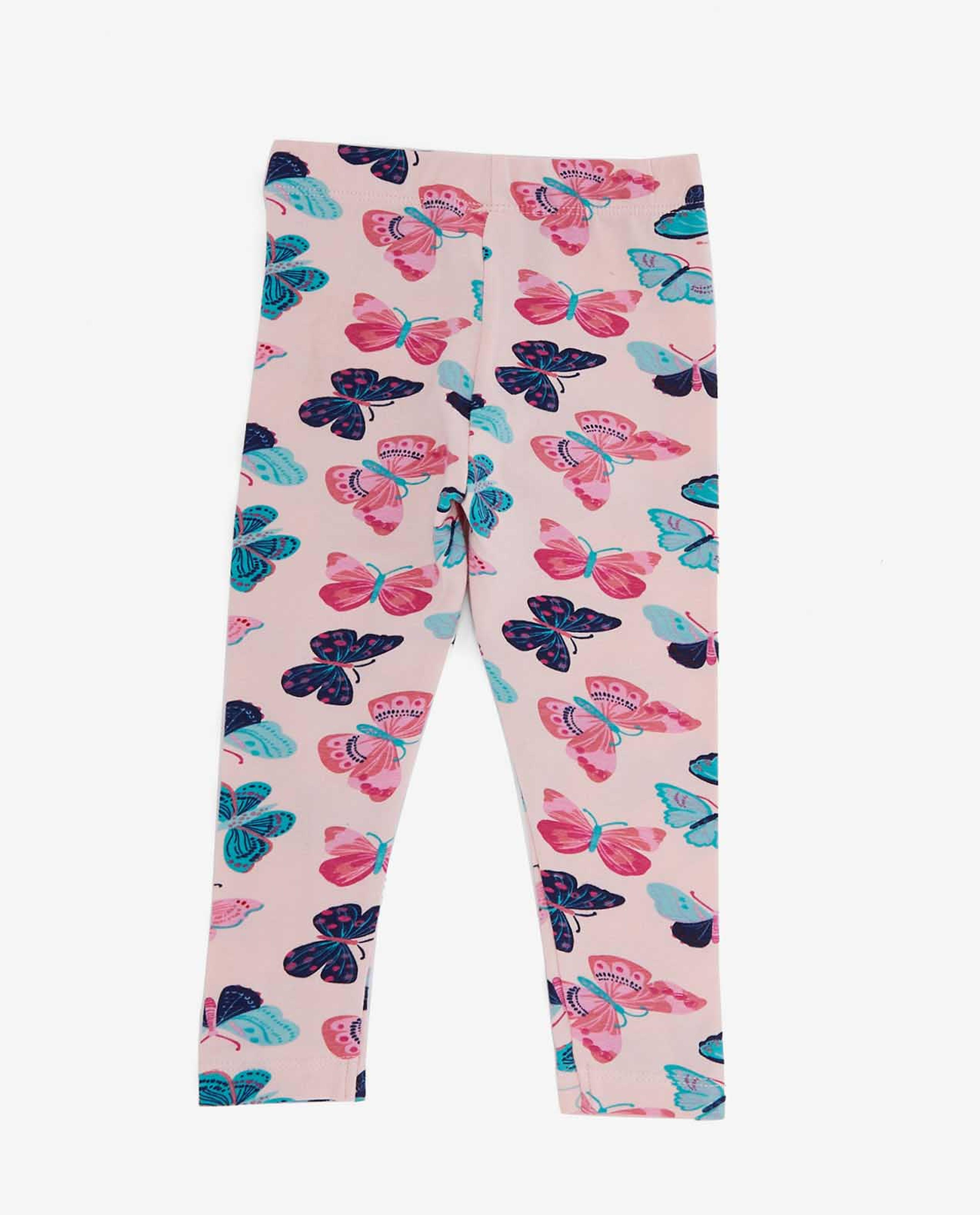 Pink Knit Legging For Girls